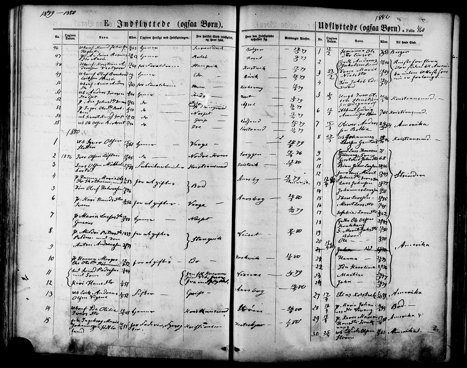 Ministerialprotokoller, klokkerbøker og fødselsregistre - Møre og Romsdal, SAT/A-1454/568/L0805: Parish register (official) no. 568A12 /1, 1869-1884, p. 460