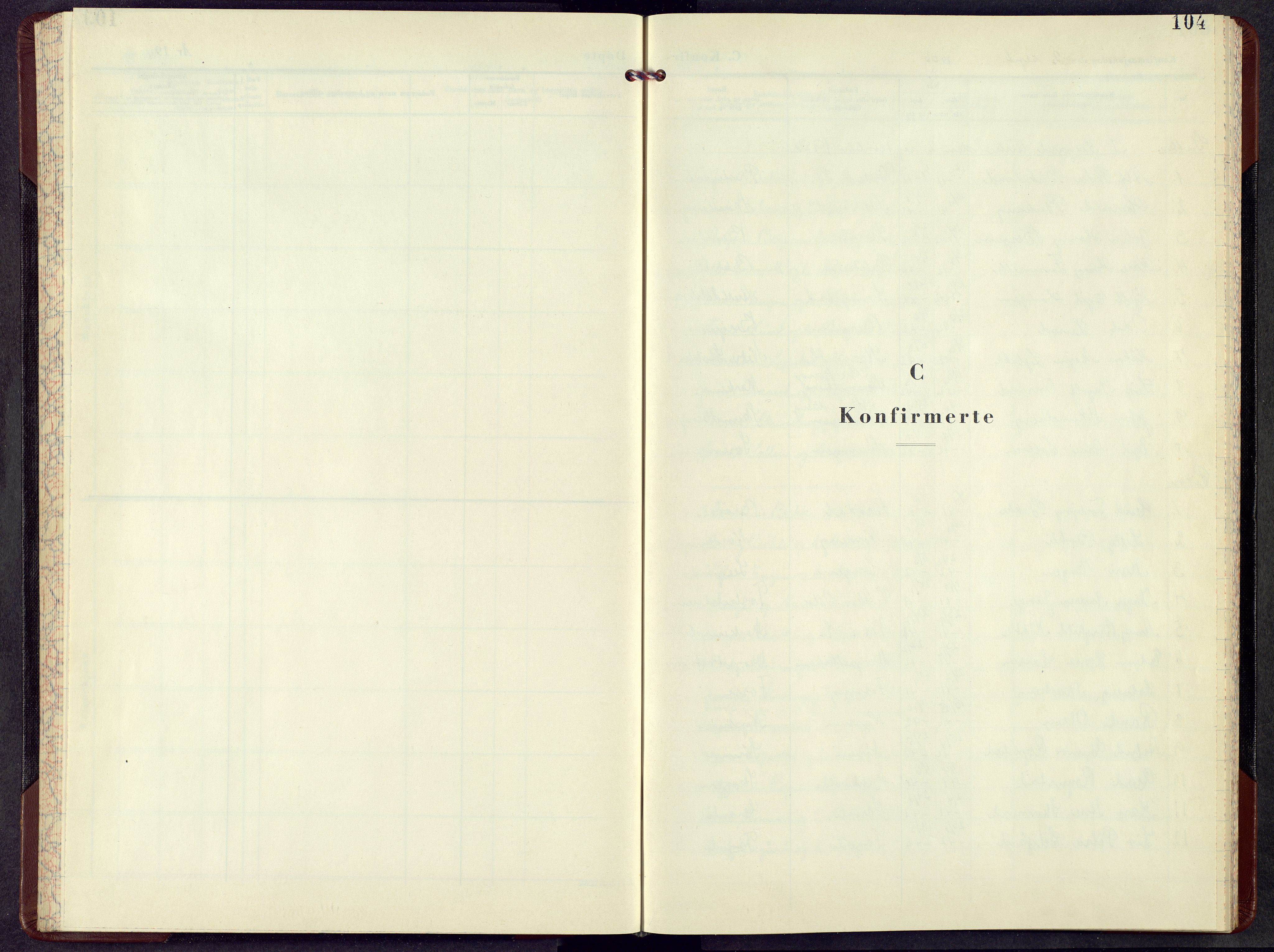 Biri prestekontor, SAH/PREST-096/H/Ha/Hab/L0010: Parish register (copy) no. 10, 1956-1969, p. 104