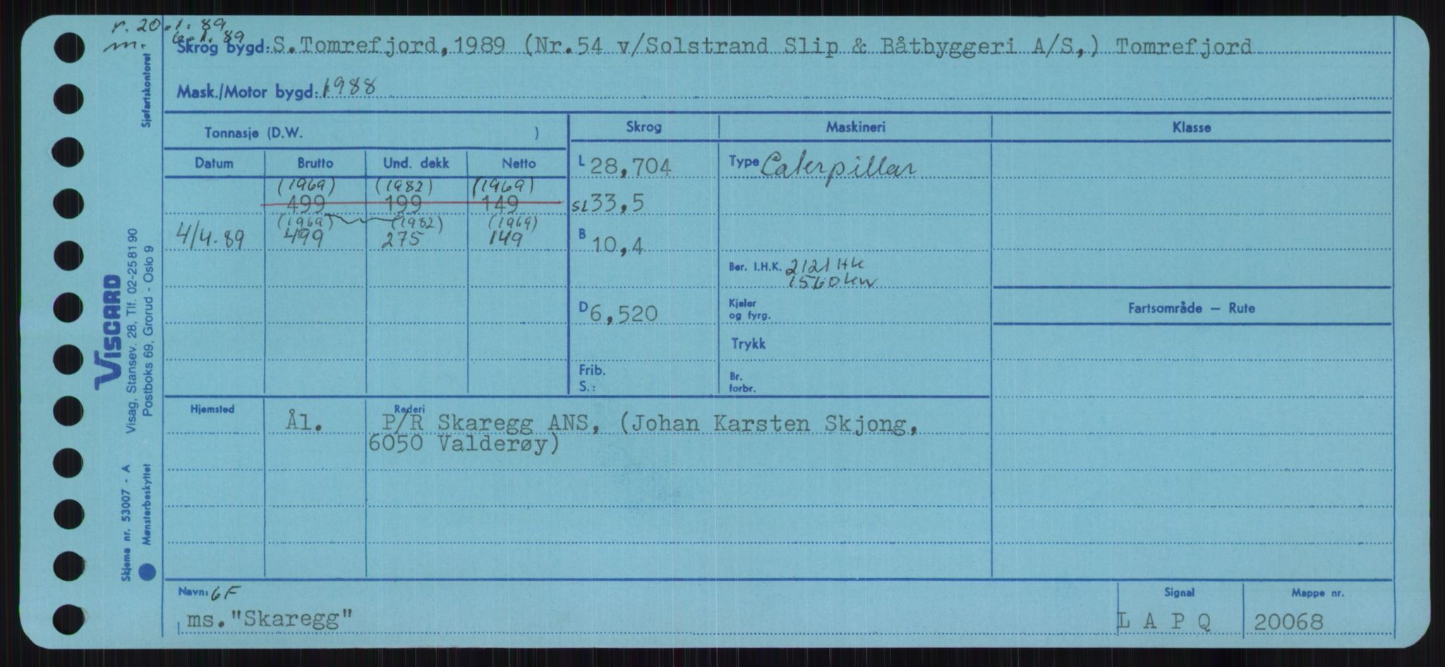 Sjøfartsdirektoratet med forløpere, Skipsmålingen, RA/S-1627/H/Ha/L0005/0001: Fartøy, S-Sven / Fartøy, S-Skji, p. 651