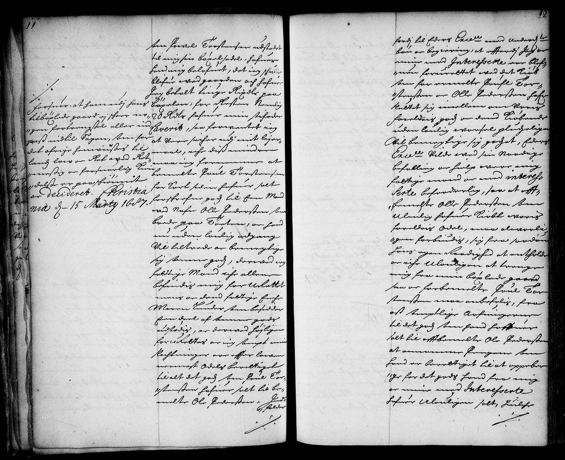 Stattholderembetet 1572-1771, AV/RA-EA-2870/Ae/L0004: Supplikasjons- og resolusjonsprotokoll, 1687, p. 11b-12a