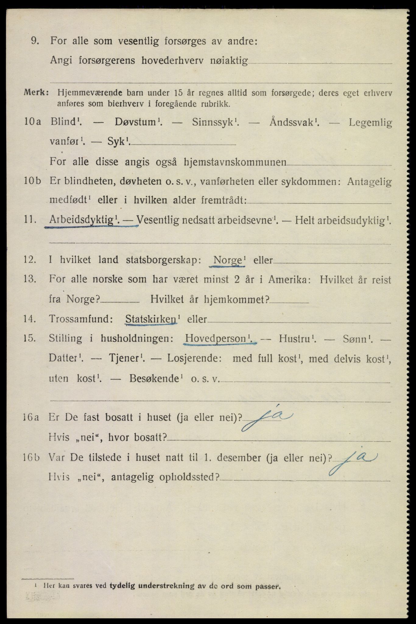 SAST, 1920 census for Høyland, 1920, p. 2679