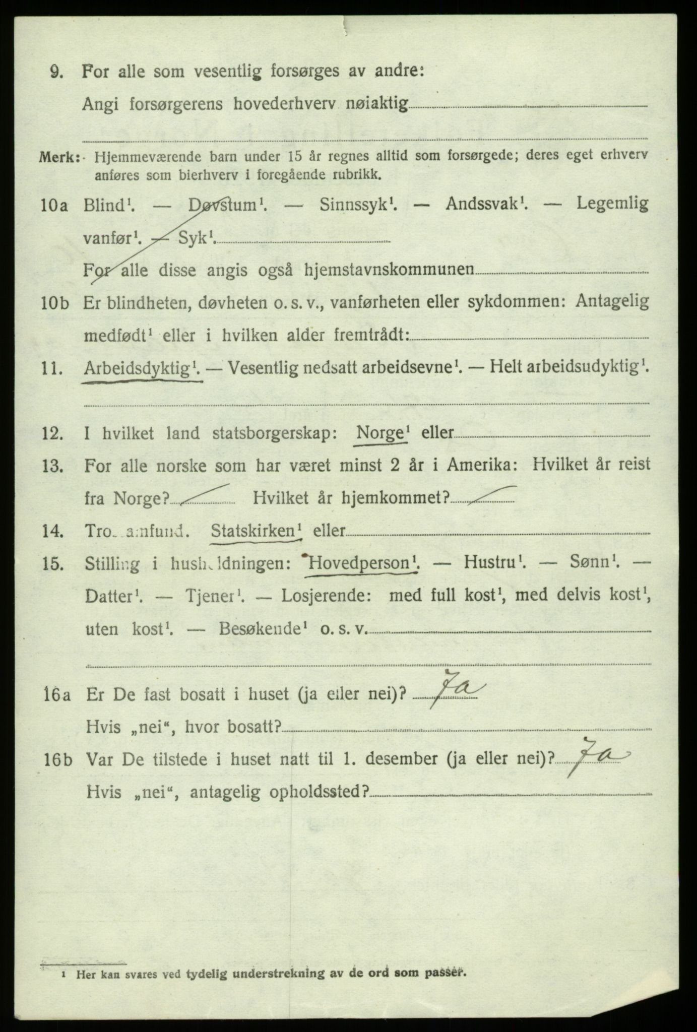 SAB, 1920 census for Os, 1920, p. 8217