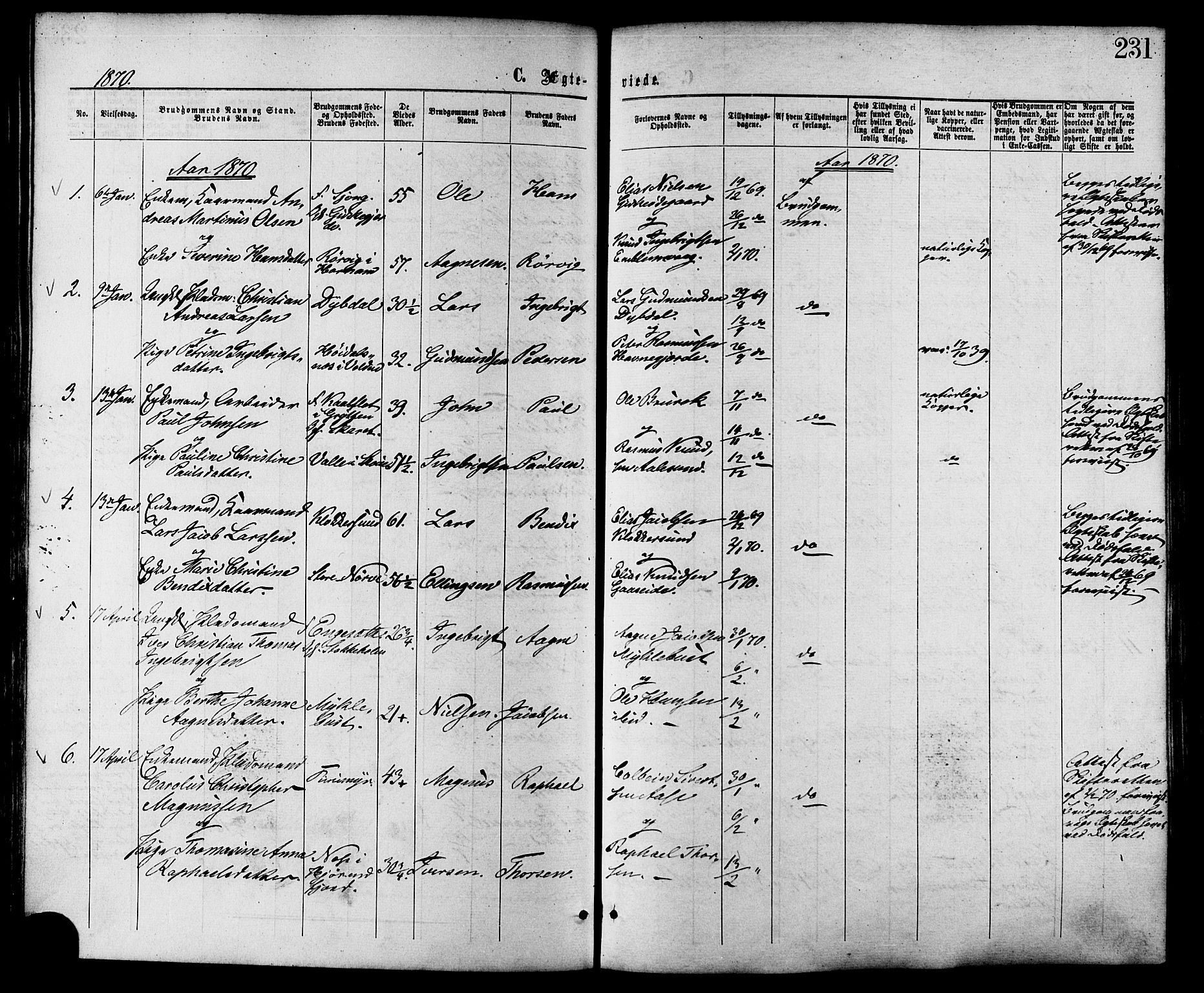 Ministerialprotokoller, klokkerbøker og fødselsregistre - Møre og Romsdal, AV/SAT-A-1454/528/L0399: Parish register (official) no. 528A10, 1864-1879, p. 231