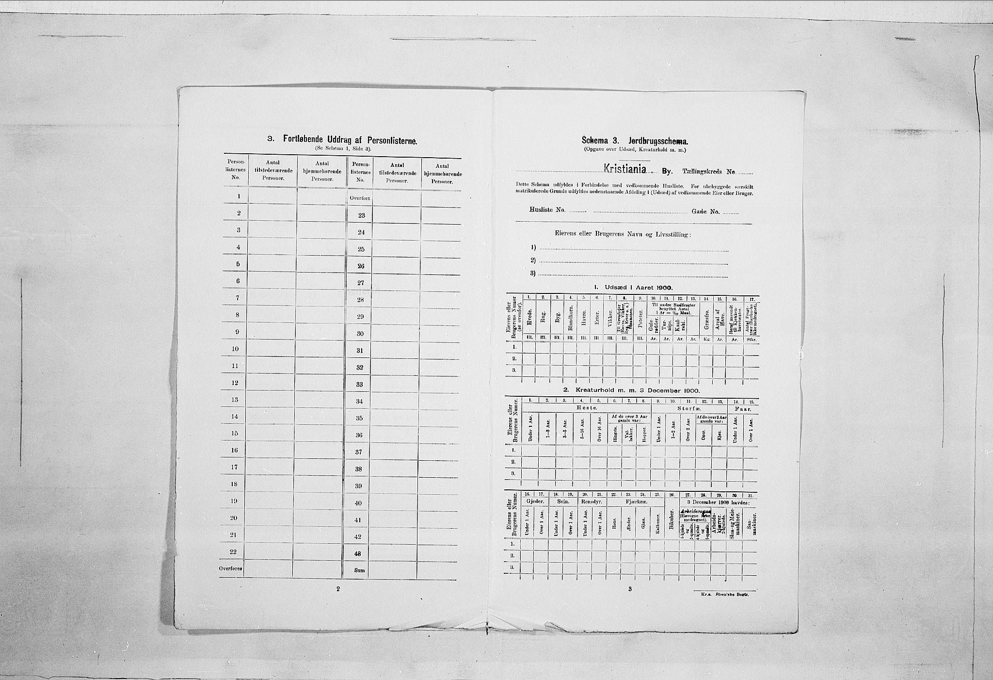 SAO, 1900 census for Kristiania, 1900, p. 110763