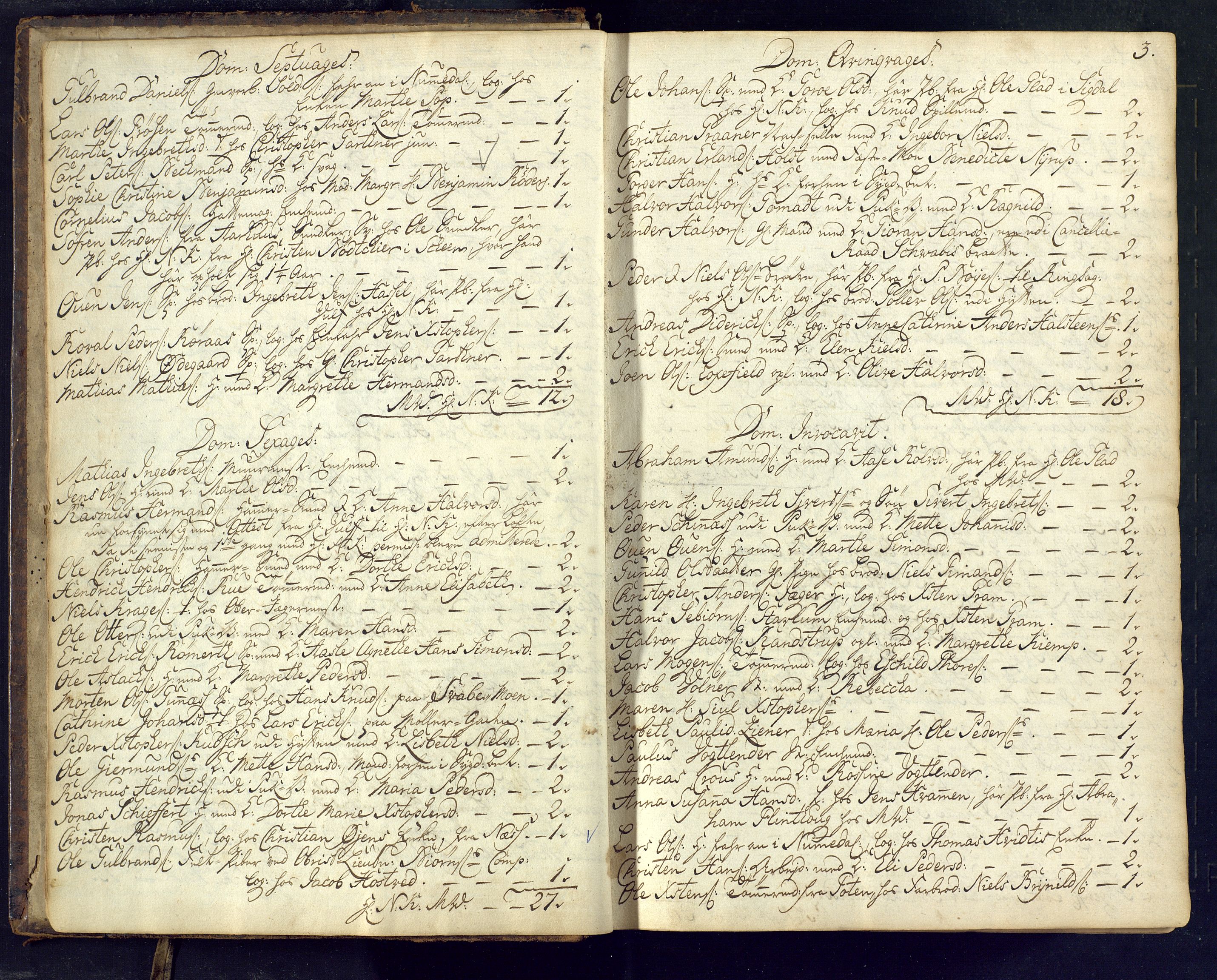 Kongsberg kirkebøker, SAKO/A-22/M/Ma/L0002: Communicants register no. 2, 1739-1745, p. 3