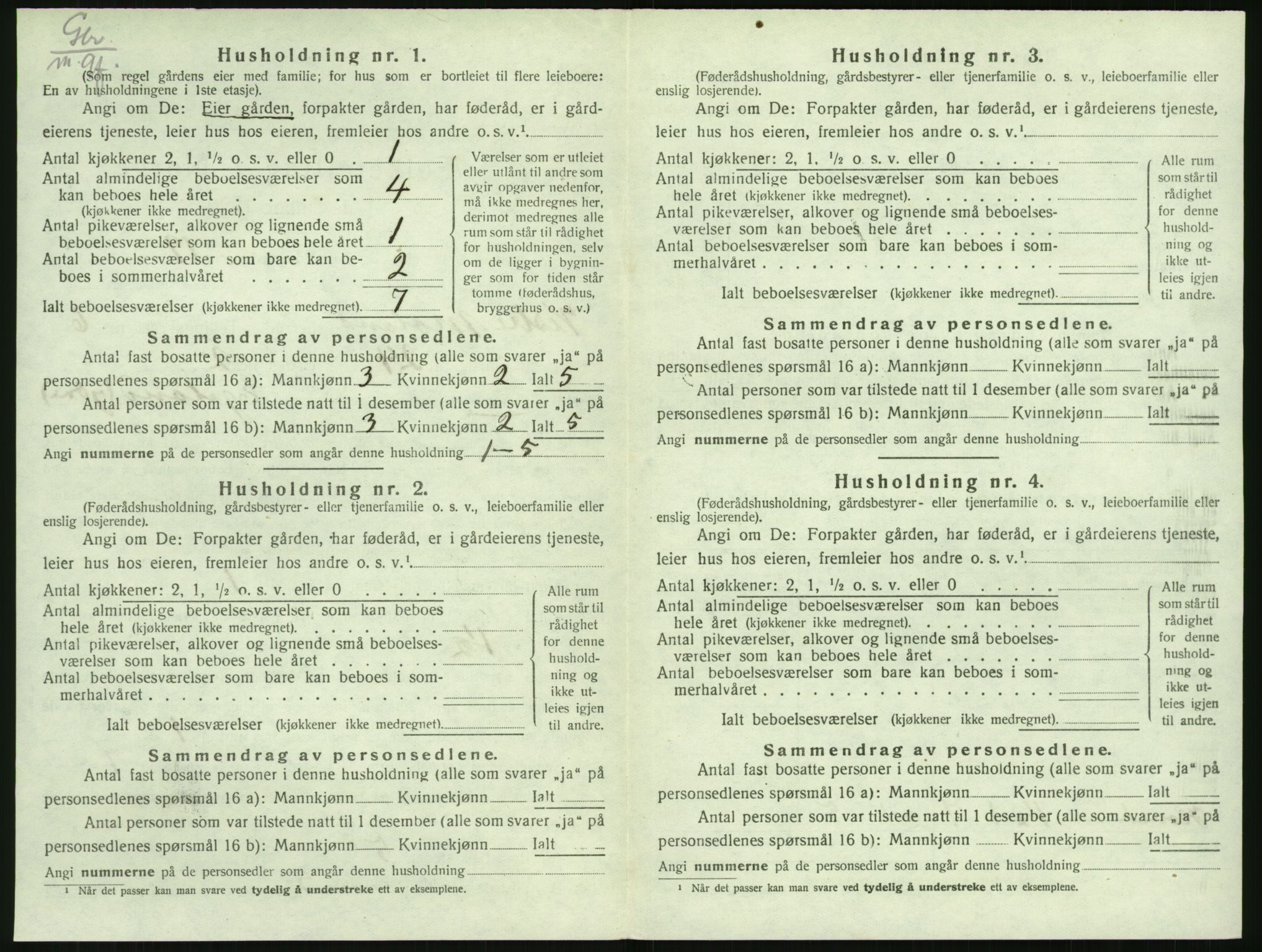 SAK, 1920 census for Vestre Moland, 1920, p. 856