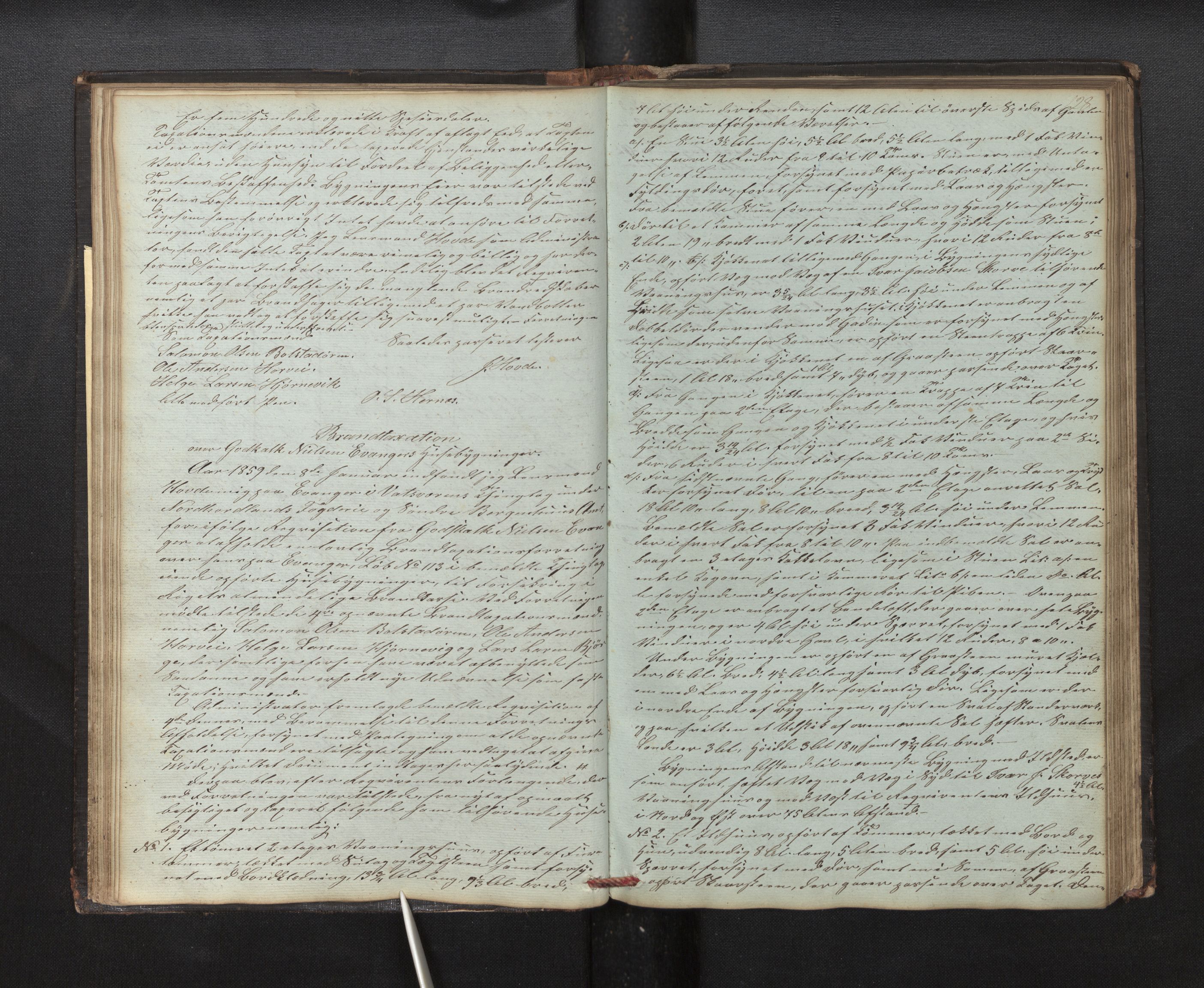 Lensmannen i Evanger, AV/SAB-A-31701/0012/L0001: Branntakstprotokoll, 1846-1914, p. 27b-28a