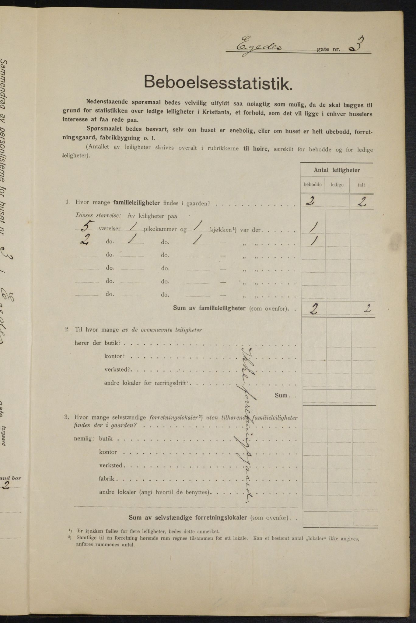 OBA, Municipal Census 1915 for Kristiania, 1915, p. 18314