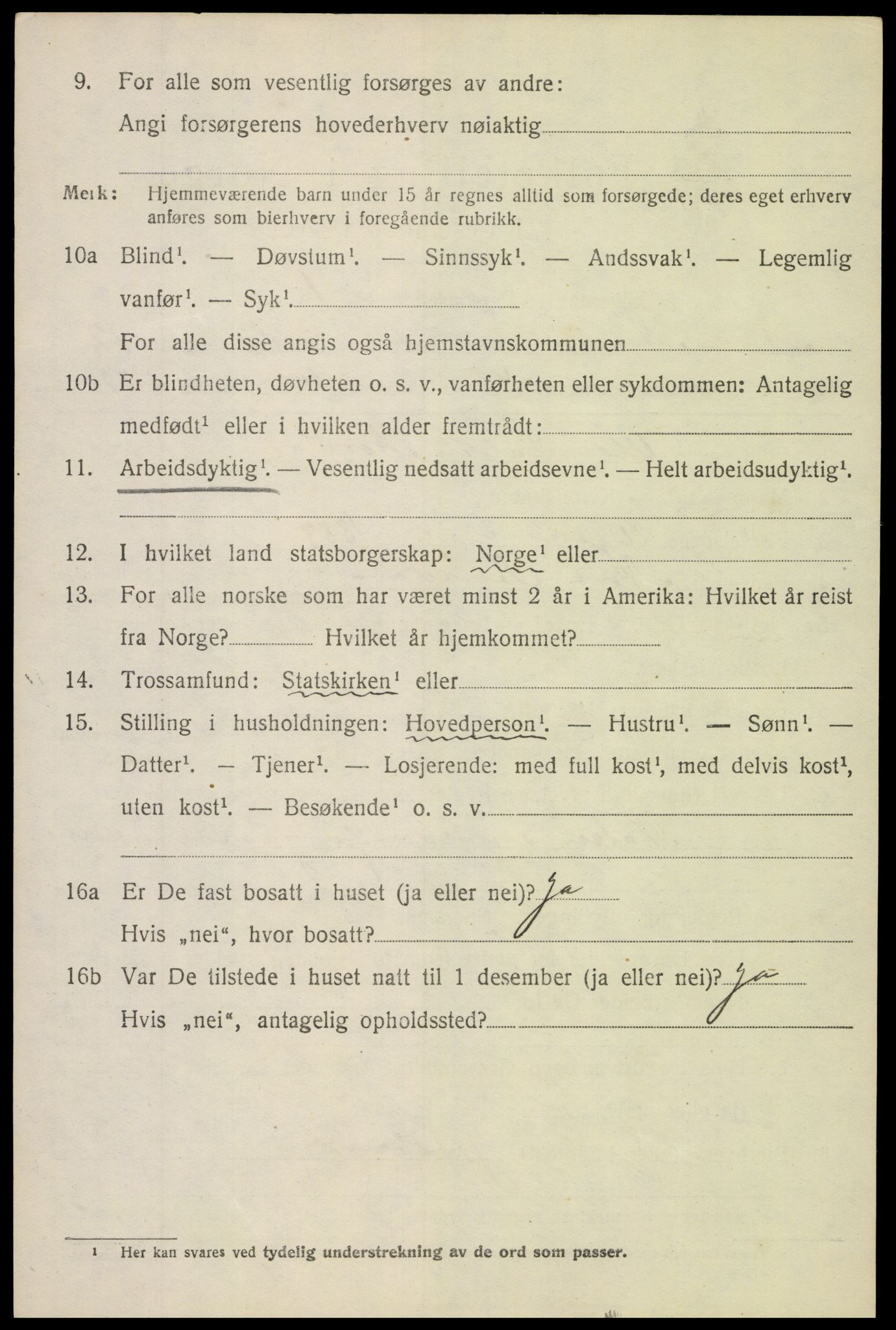 SAH, 1920 census for Nord-Aurdal, 1920, p. 10301