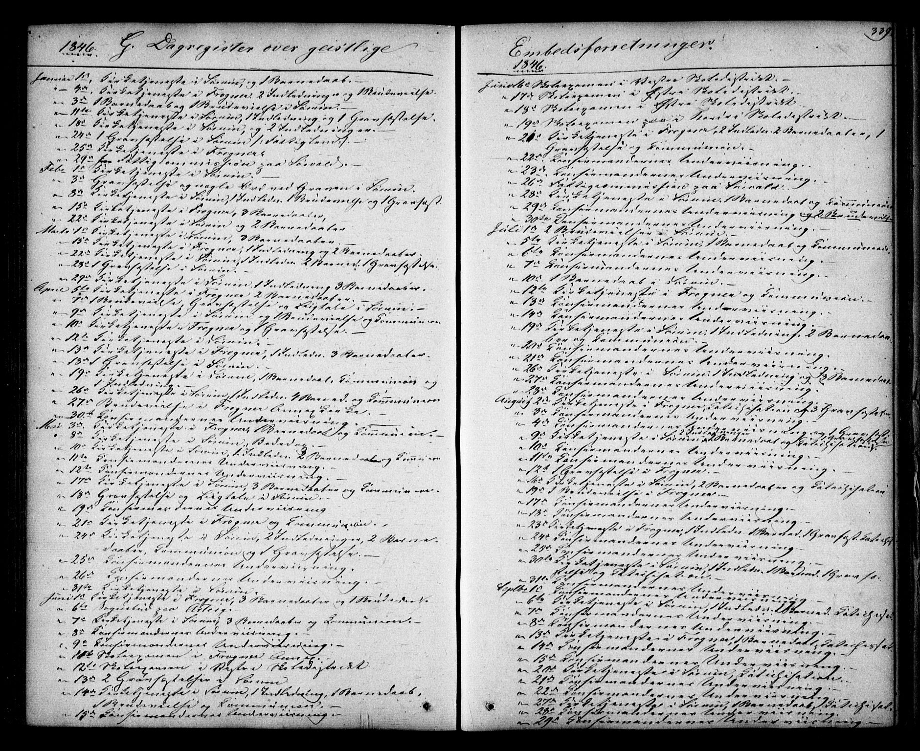 Sørum prestekontor Kirkebøker, SAO/A-10303/F/Fa/L0005: Parish register (official) no. I 5, 1846-1863, p. 339