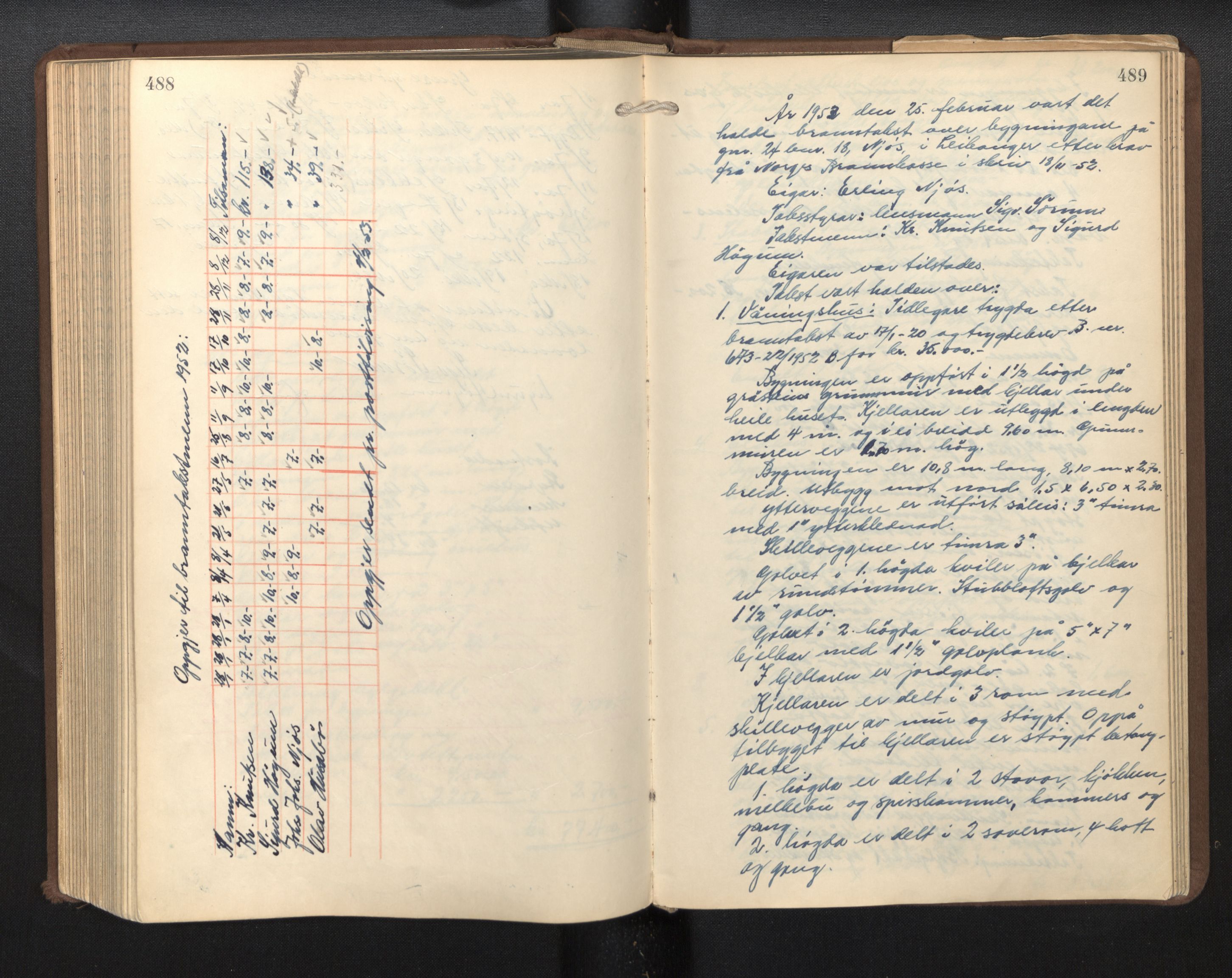 Lensmannen i Leikanger, AV/SAB-A-29201/0012/L0003: Branntakstprotokoll, 1941-1954, p. 488-489