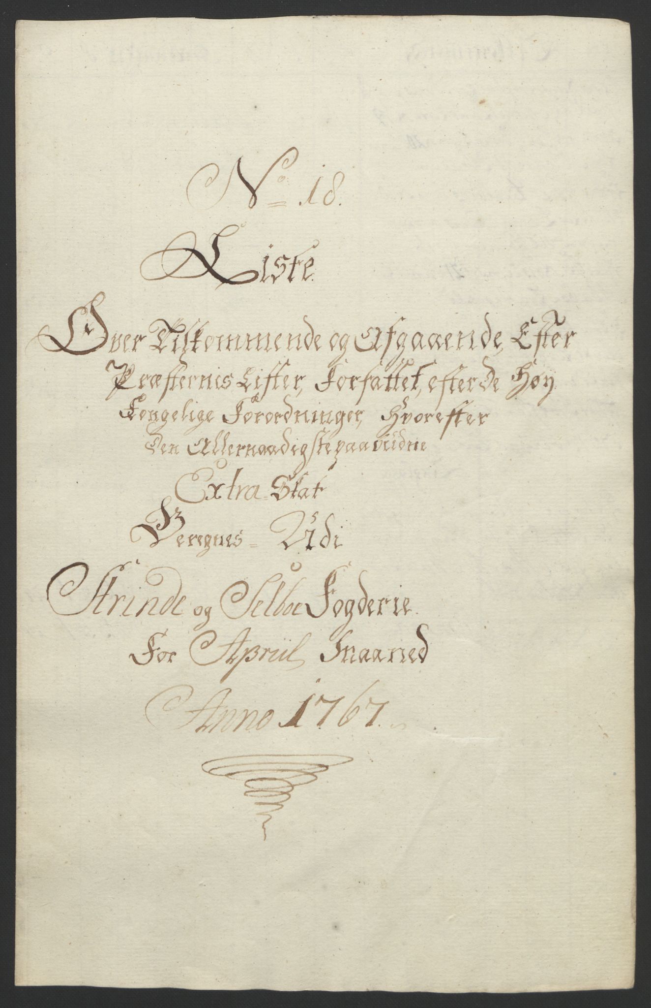 Rentekammeret inntil 1814, Reviderte regnskaper, Fogderegnskap, AV/RA-EA-4092/R61/L4180: Ekstraskatten Strinda og Selbu, 1762-1767, p. 373