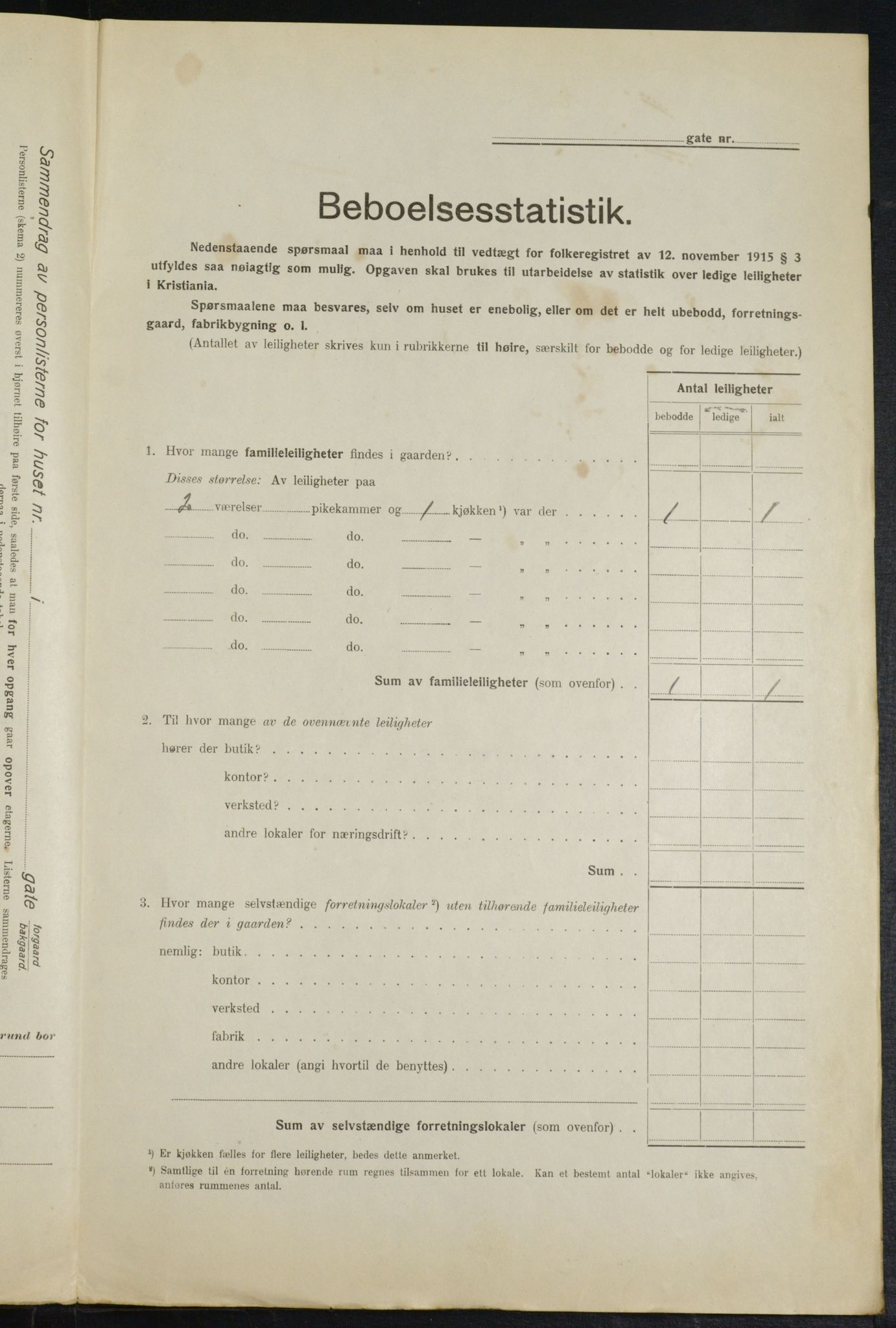 OBA, Municipal Census 1916 for Kristiania, 1916, p. 48788