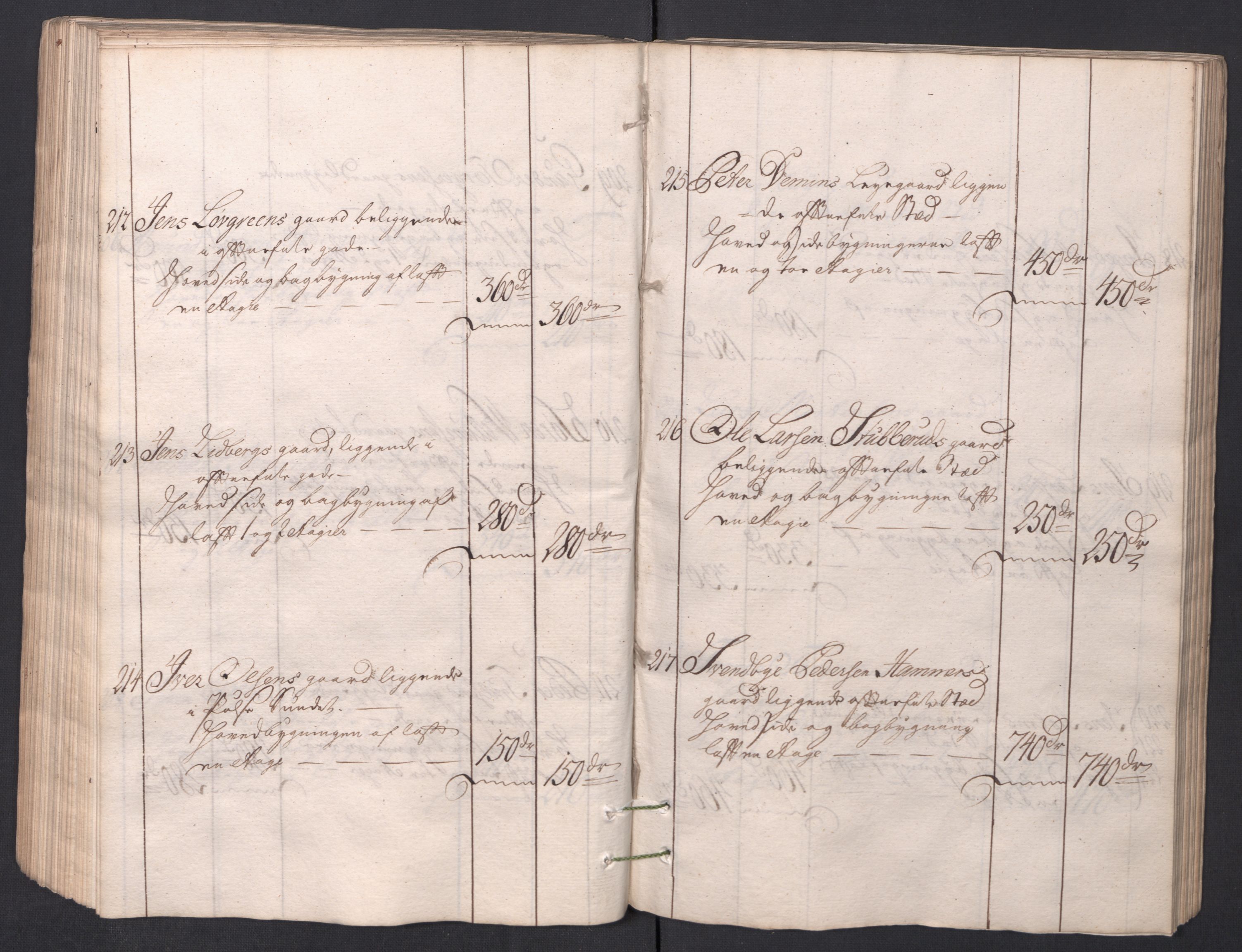 Kristiania stiftamt, AV/SAO-A-10386/I/Ia/L0001/0002: Branntakster / Christiania, 1766-1767