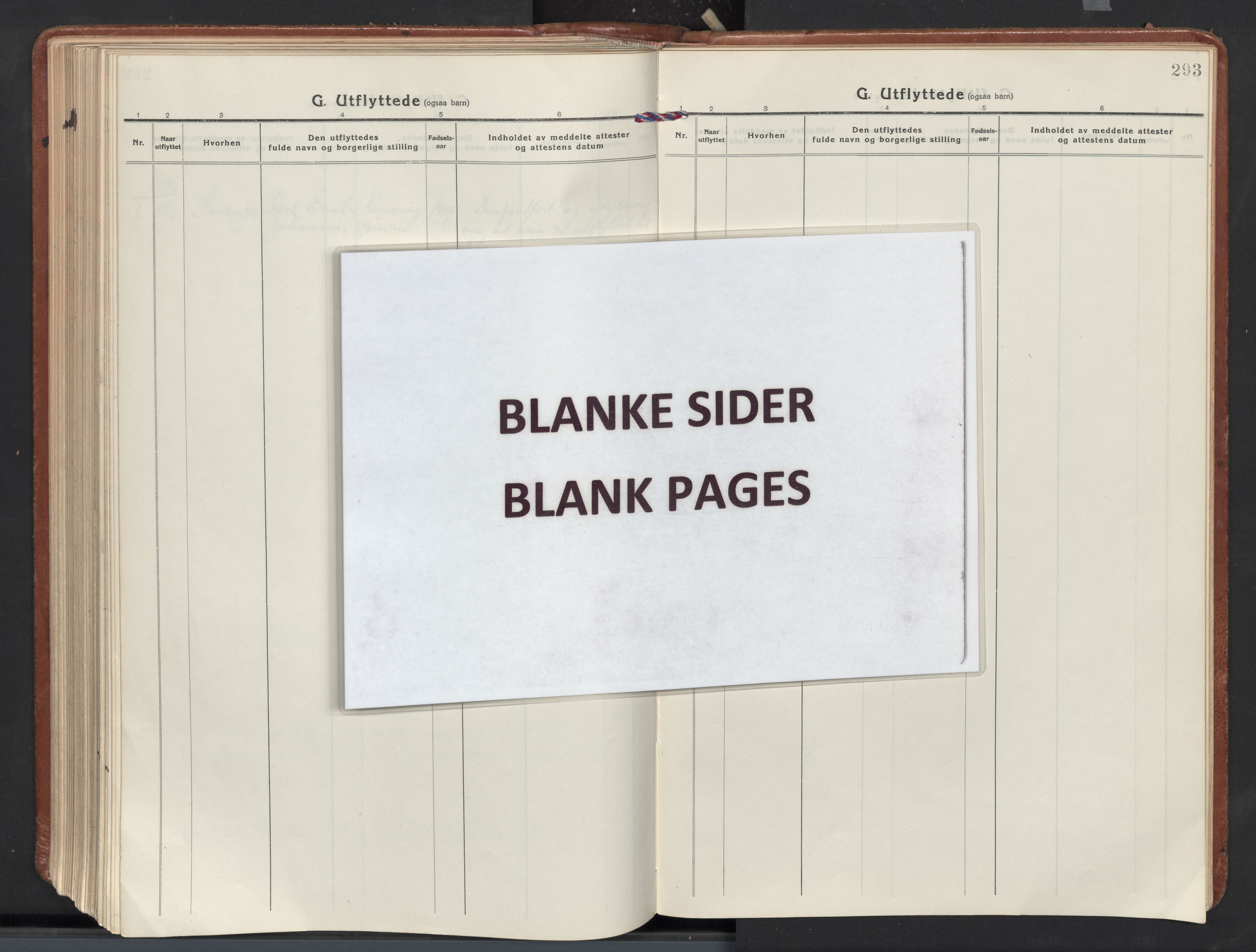 Berg prestekontor Kirkebøker, AV/SAO-A-10902/F/Fa/L0009: Parish register (official) no. I 9, 1921-1939, p. 293