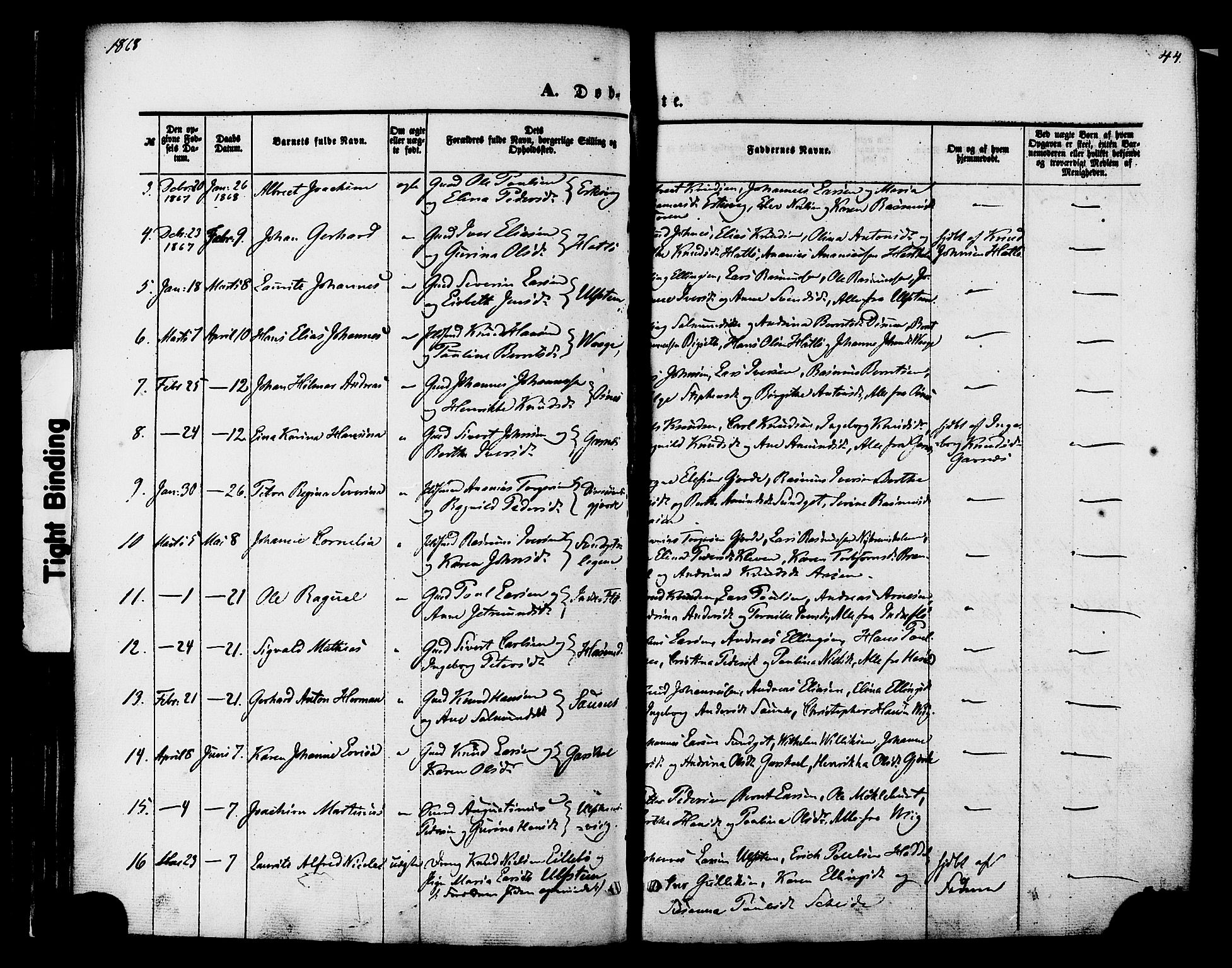 Ministerialprotokoller, klokkerbøker og fødselsregistre - Møre og Romsdal, AV/SAT-A-1454/509/L0105: Parish register (official) no. 509A03, 1848-1882, p. 44