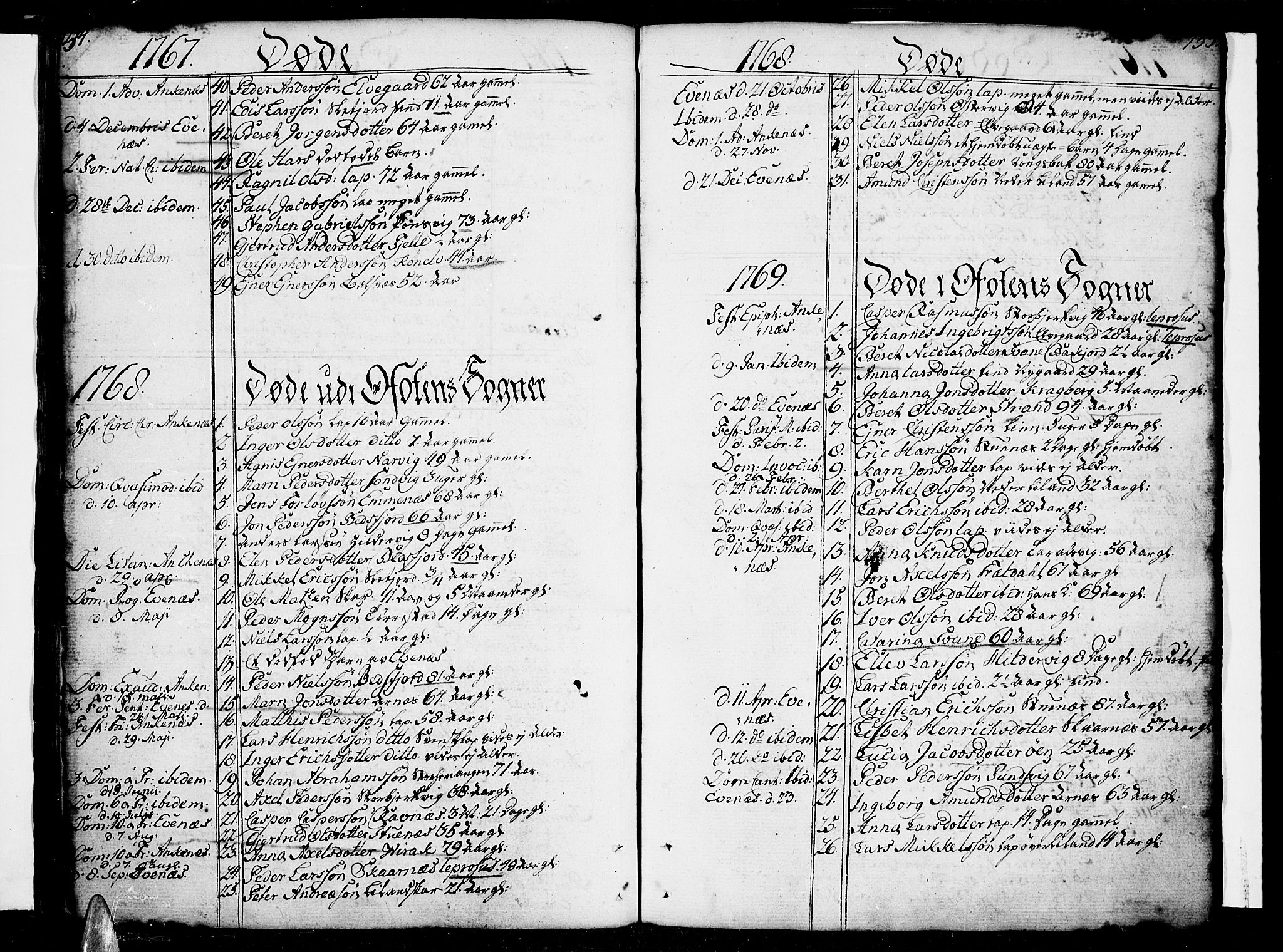 Ministerialprotokoller, klokkerbøker og fødselsregistre - Nordland, SAT/A-1459/863/L0892: Parish register (official) no. 863A04, 1765-1794, p. 154-155