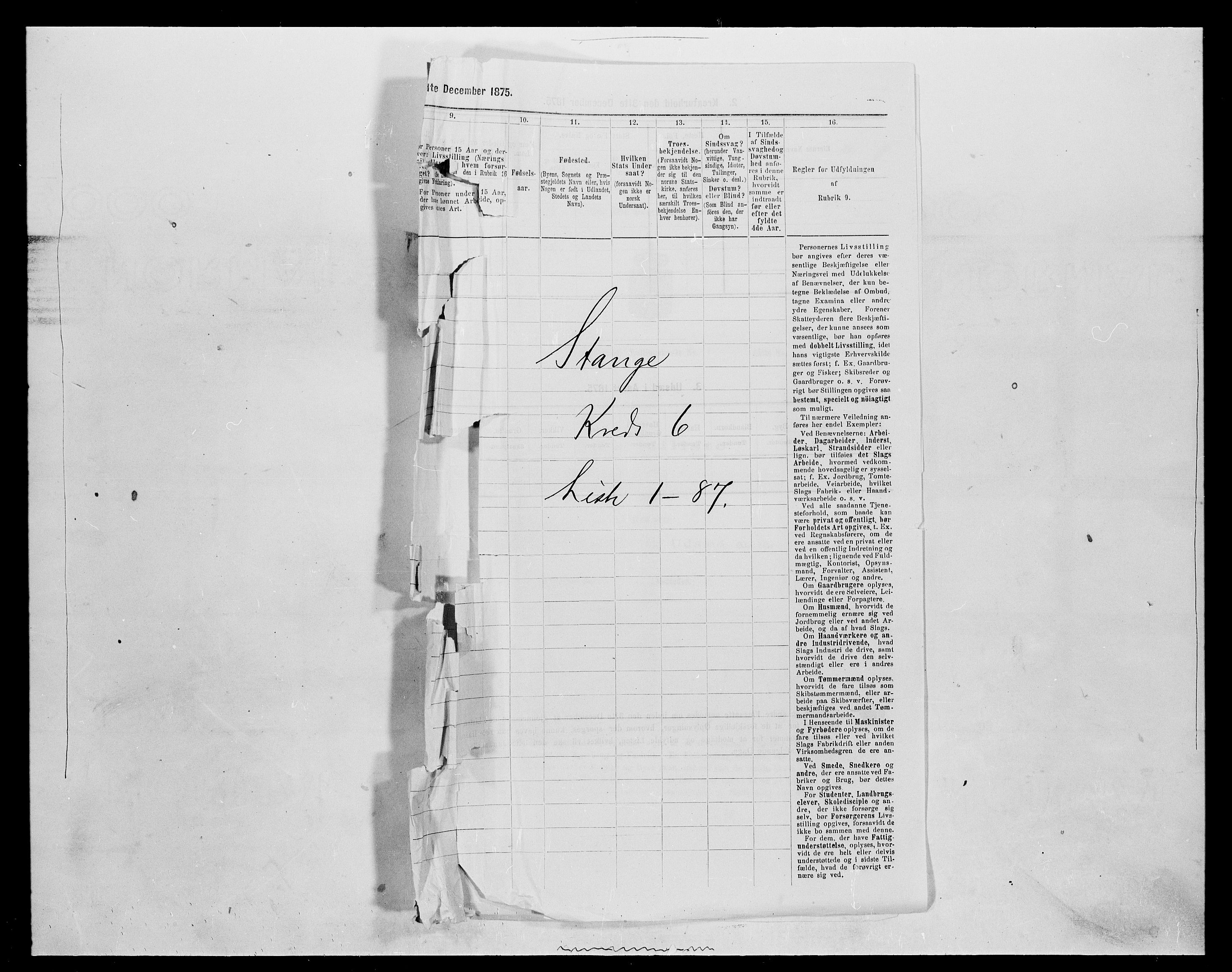 SAH, 1875 census for 0417P Stange, 1875, p. 933