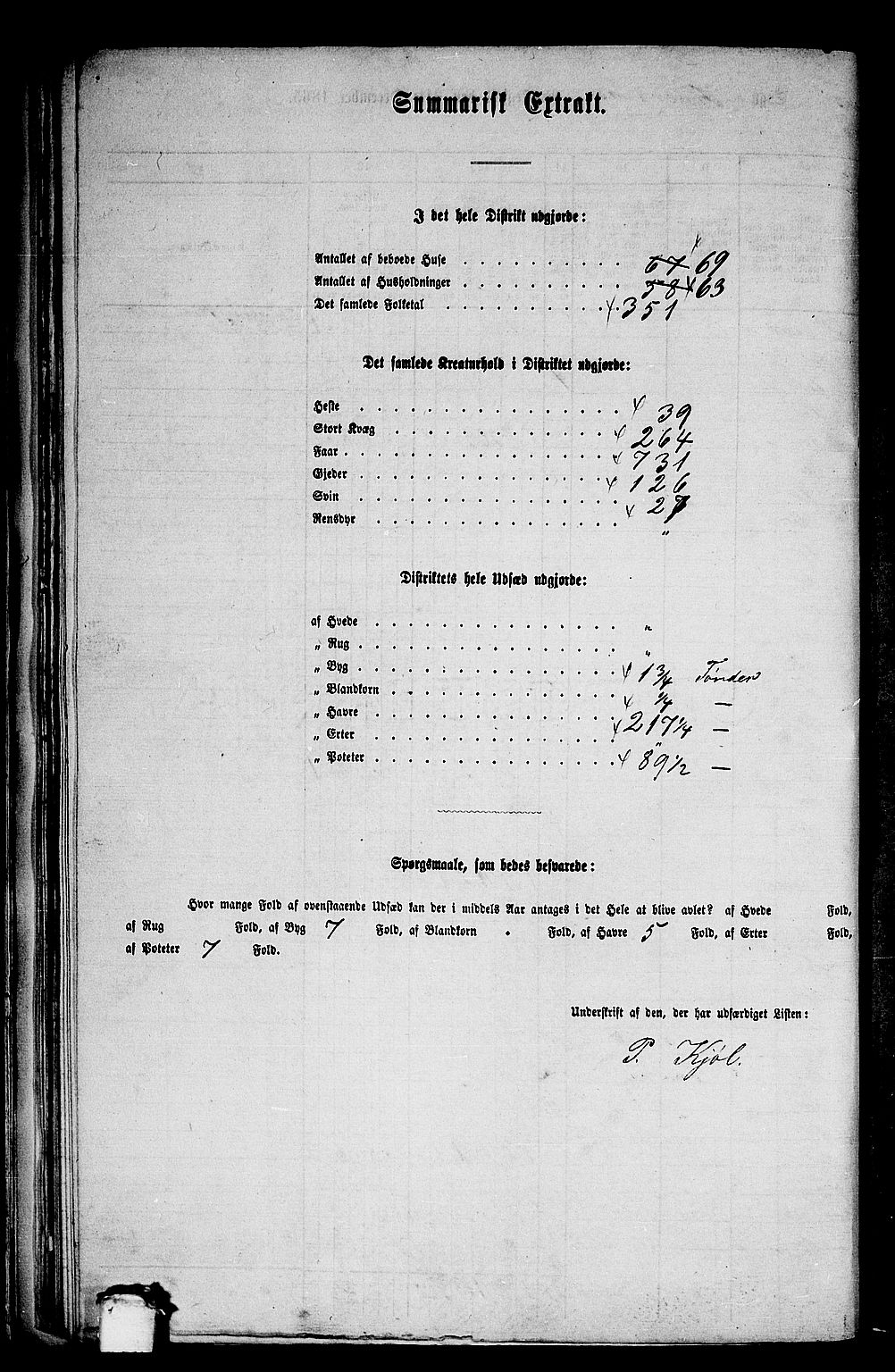 RA, 1865 census for Kvernes, 1865, p. 44