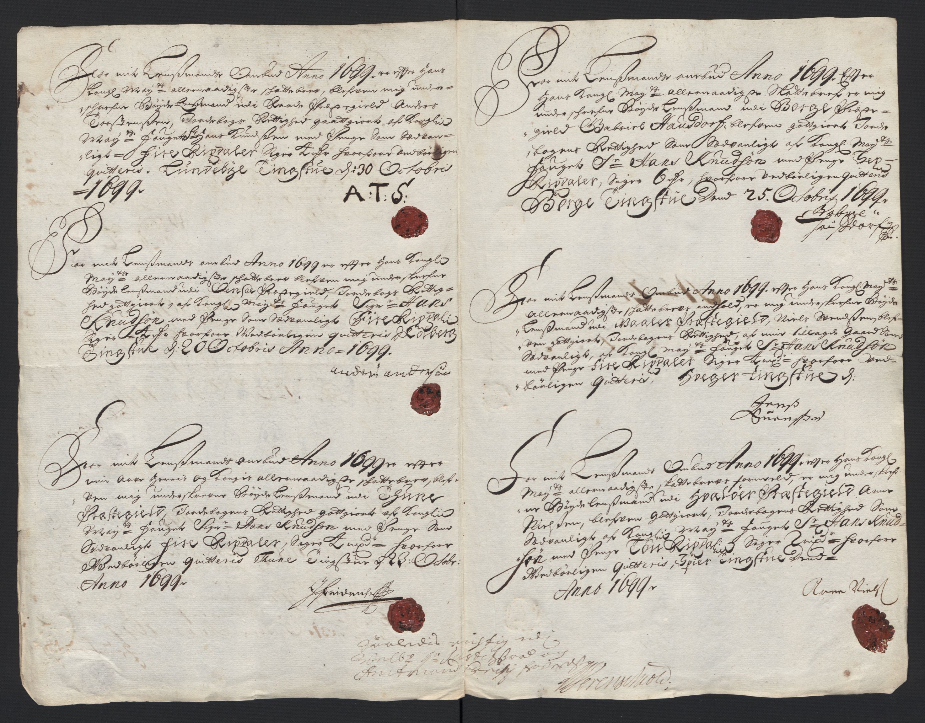 Rentekammeret inntil 1814, Reviderte regnskaper, Fogderegnskap, AV/RA-EA-4092/R04/L0128: Fogderegnskap Moss, Onsøy, Tune, Veme og Åbygge, 1699, p. 155