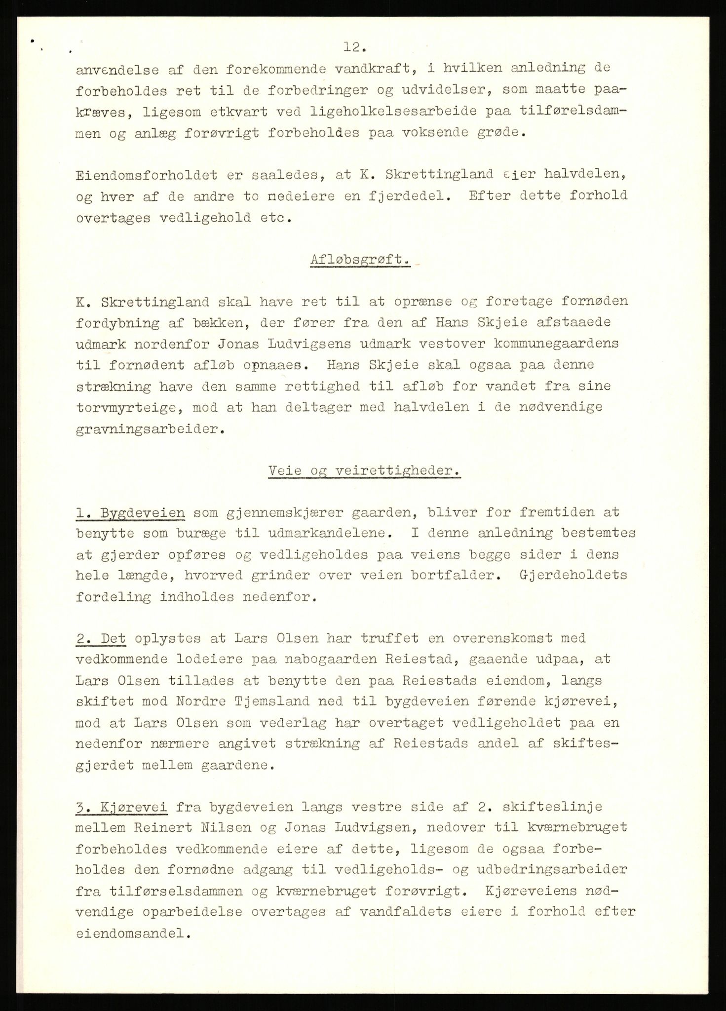 Statsarkivet i Stavanger, SAST/A-101971/03/Y/Yj/L0087: Avskrifter sortert etter gårdsnavn: Tjemsland nordre - Todhammer, 1750-1930, p. 38