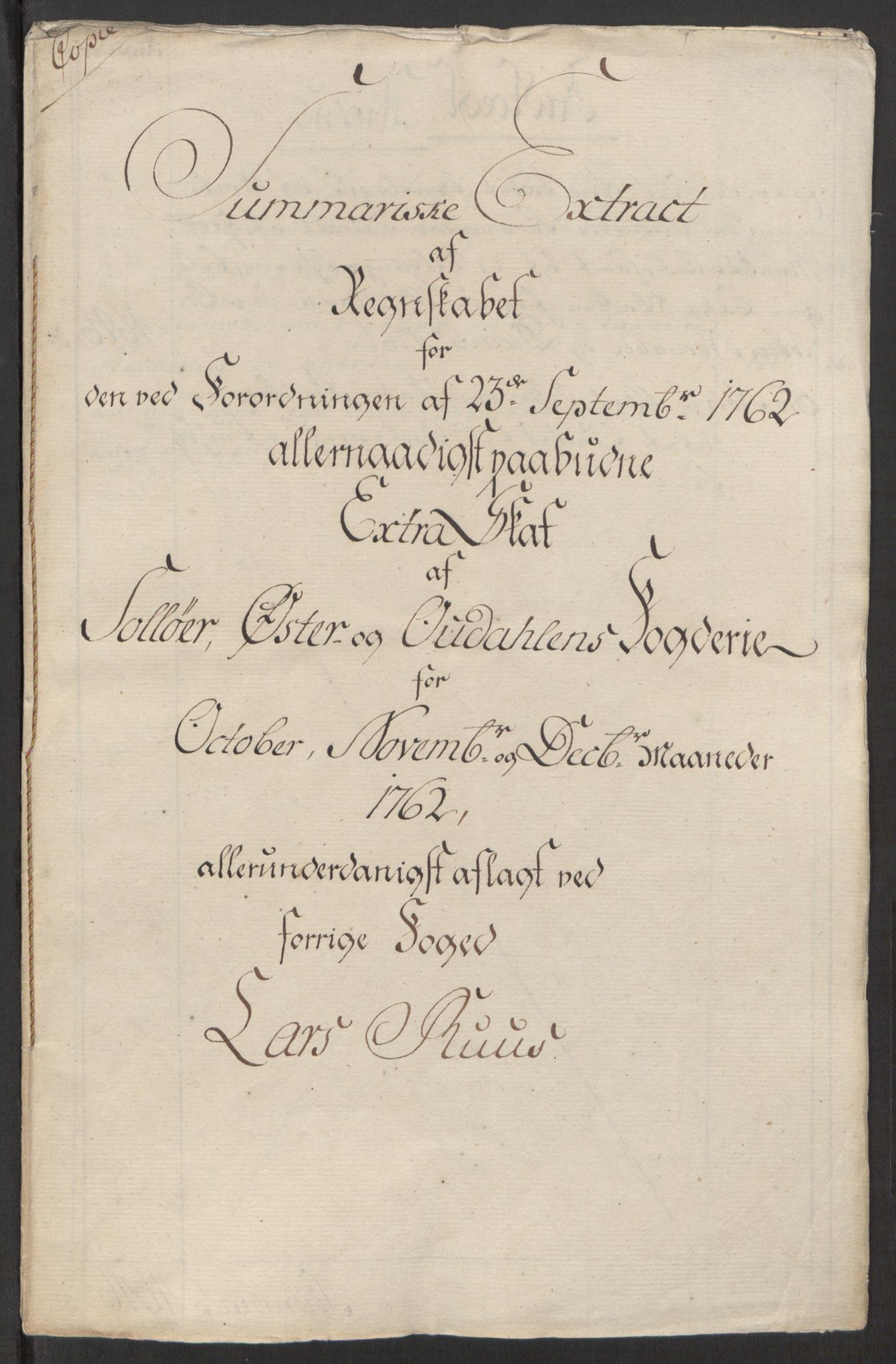 Rentekammeret inntil 1814, Reviderte regnskaper, Fogderegnskap, AV/RA-EA-4092/R15/L1014: Ekstraskatten Østerdal, 1762-1764, p. 12