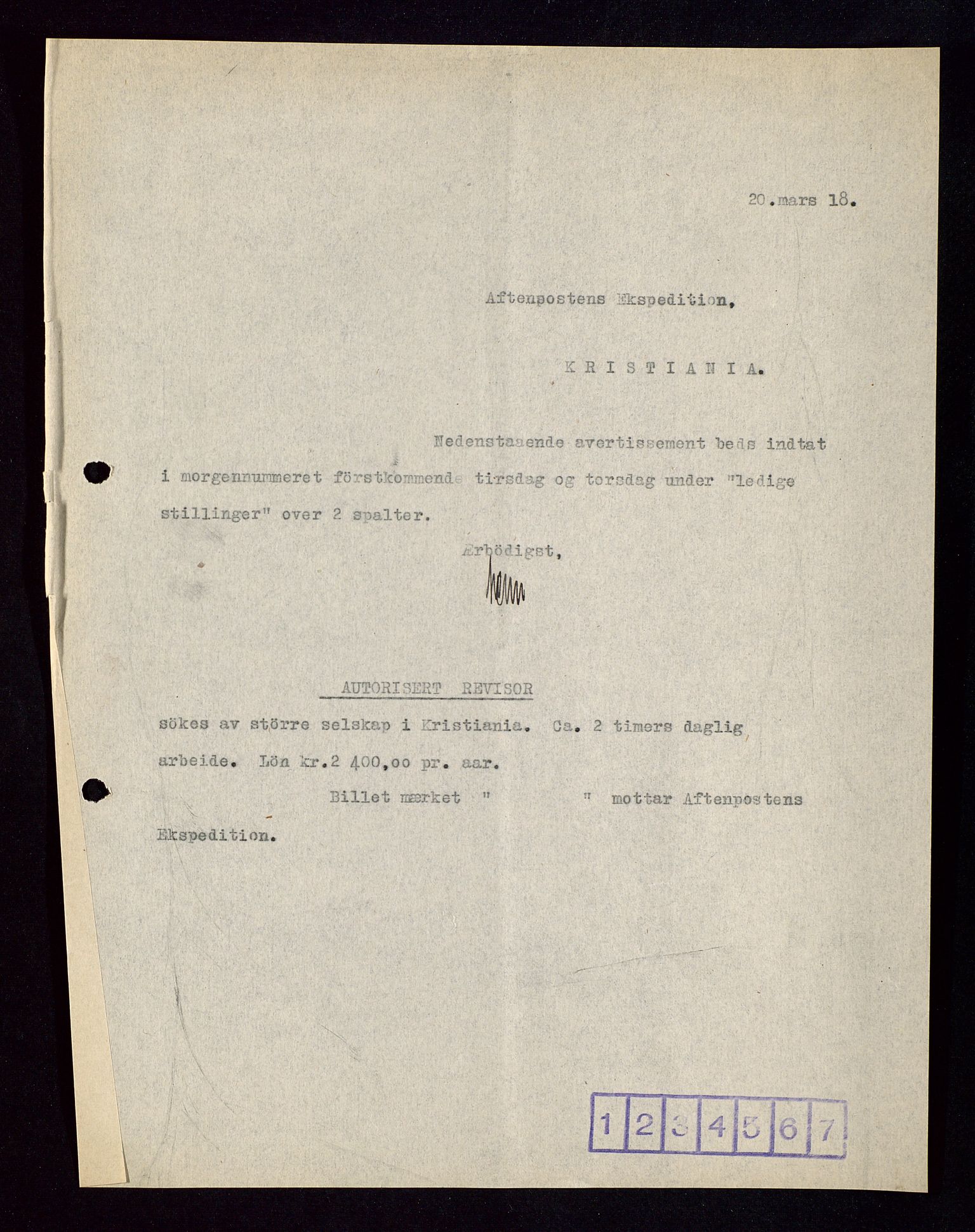 Pa 1521 - A/S Norske Shell, AV/SAST-A-101915/E/Ea/Eaa/L0002: Sjefskorrespondanse, 1917-1918, p. 505