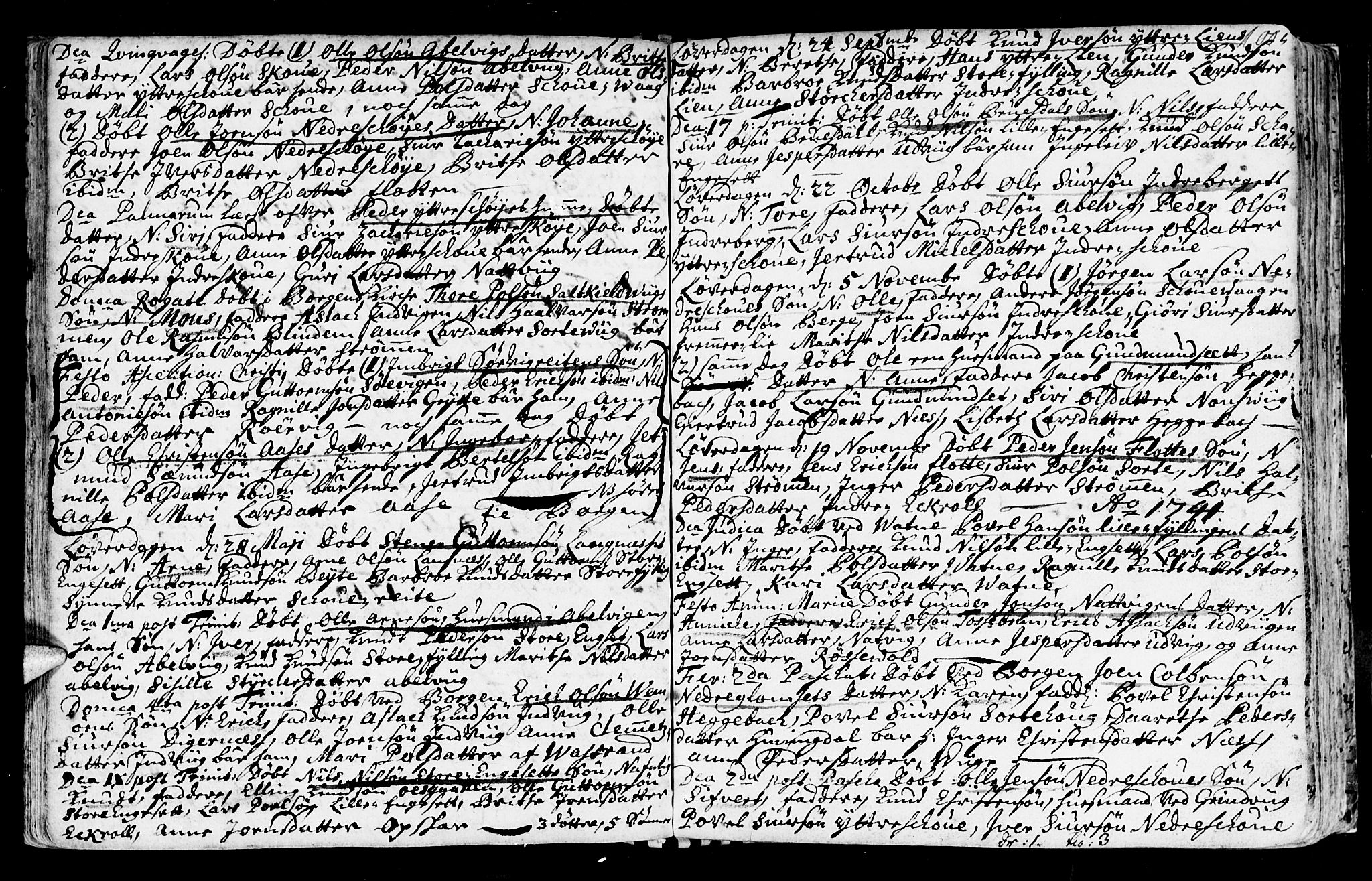 Ministerialprotokoller, klokkerbøker og fødselsregistre - Møre og Romsdal, SAT/A-1454/524/L0349: Parish register (official) no. 524A01, 1698-1779, p. 100