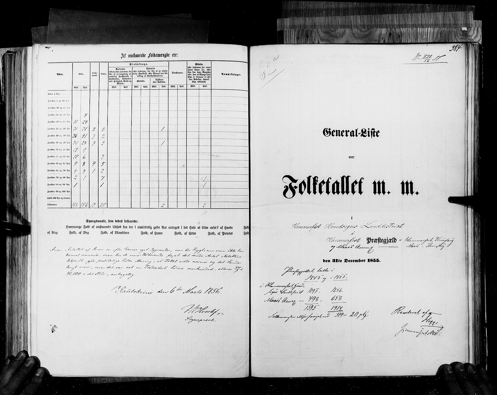 RA, Census 1855, vol. 6B: Nordland amt og Finnmarken amt, 1855, p. 384