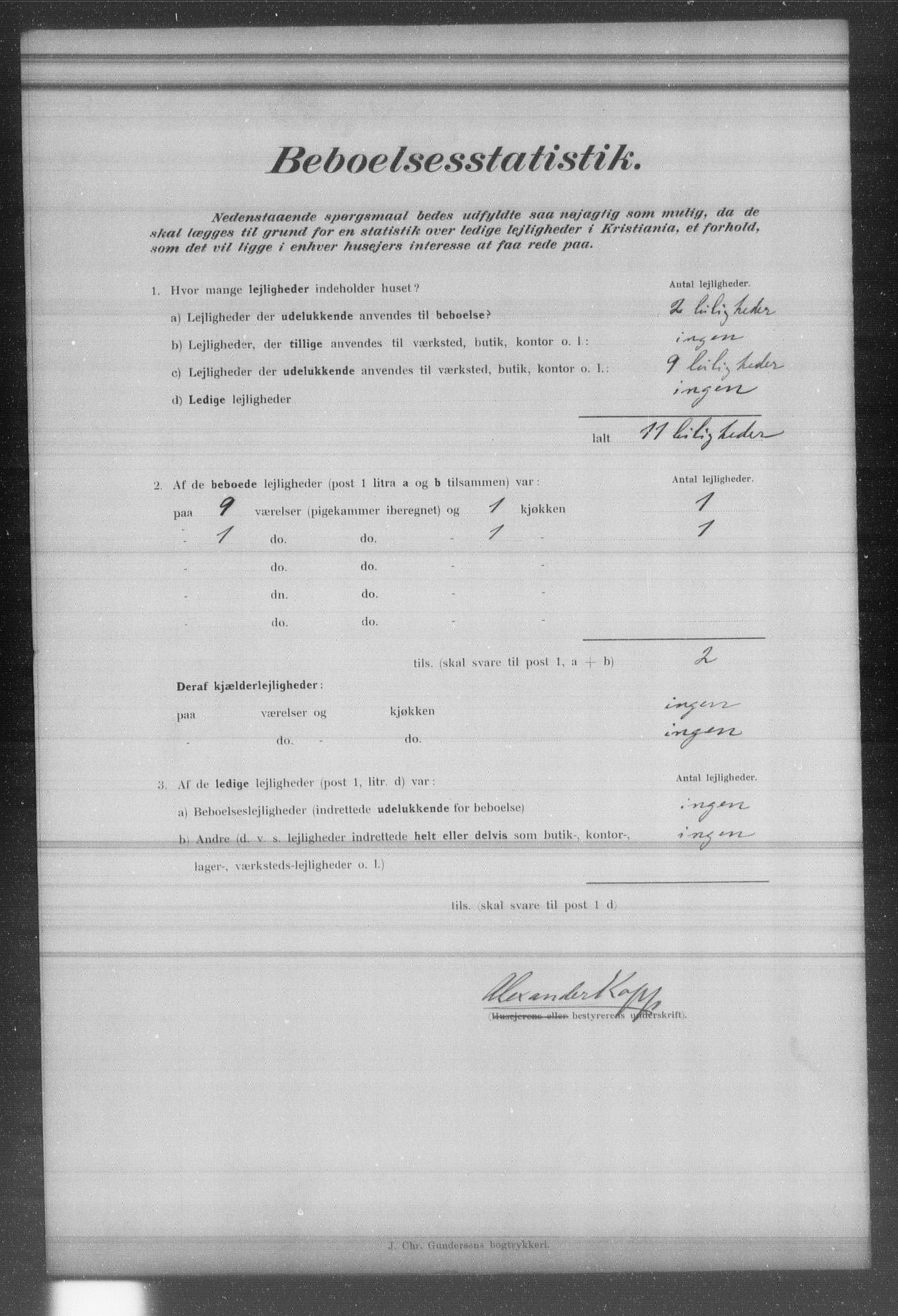 OBA, Municipal Census 1902 for Kristiania, 1902, p. 20030