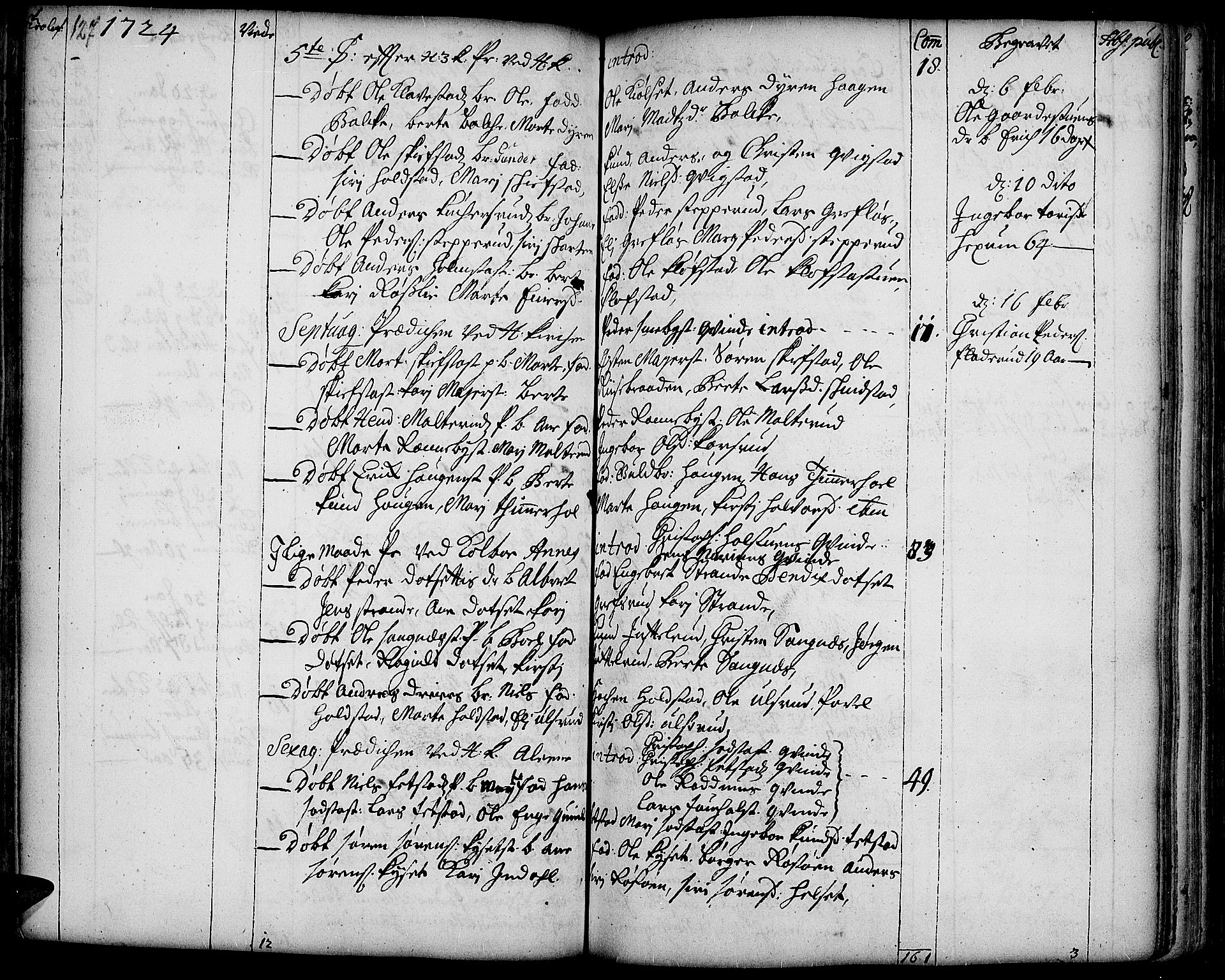 Toten prestekontor, AV/SAH-PREST-102/H/Ha/Haa/L0002: Parish register (official) no. 2, 1714-1732, p. 127