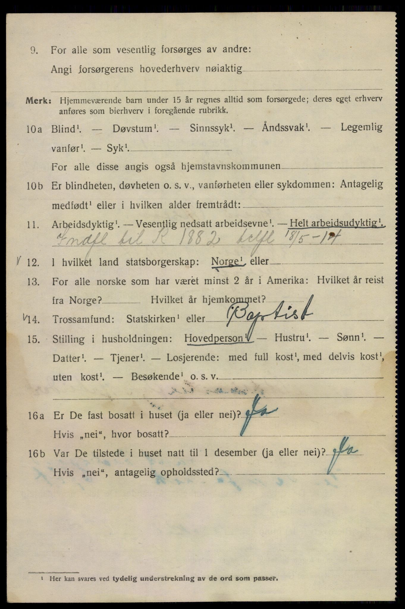 SAO, 1920 census for Kristiania, 1920, p. 206884