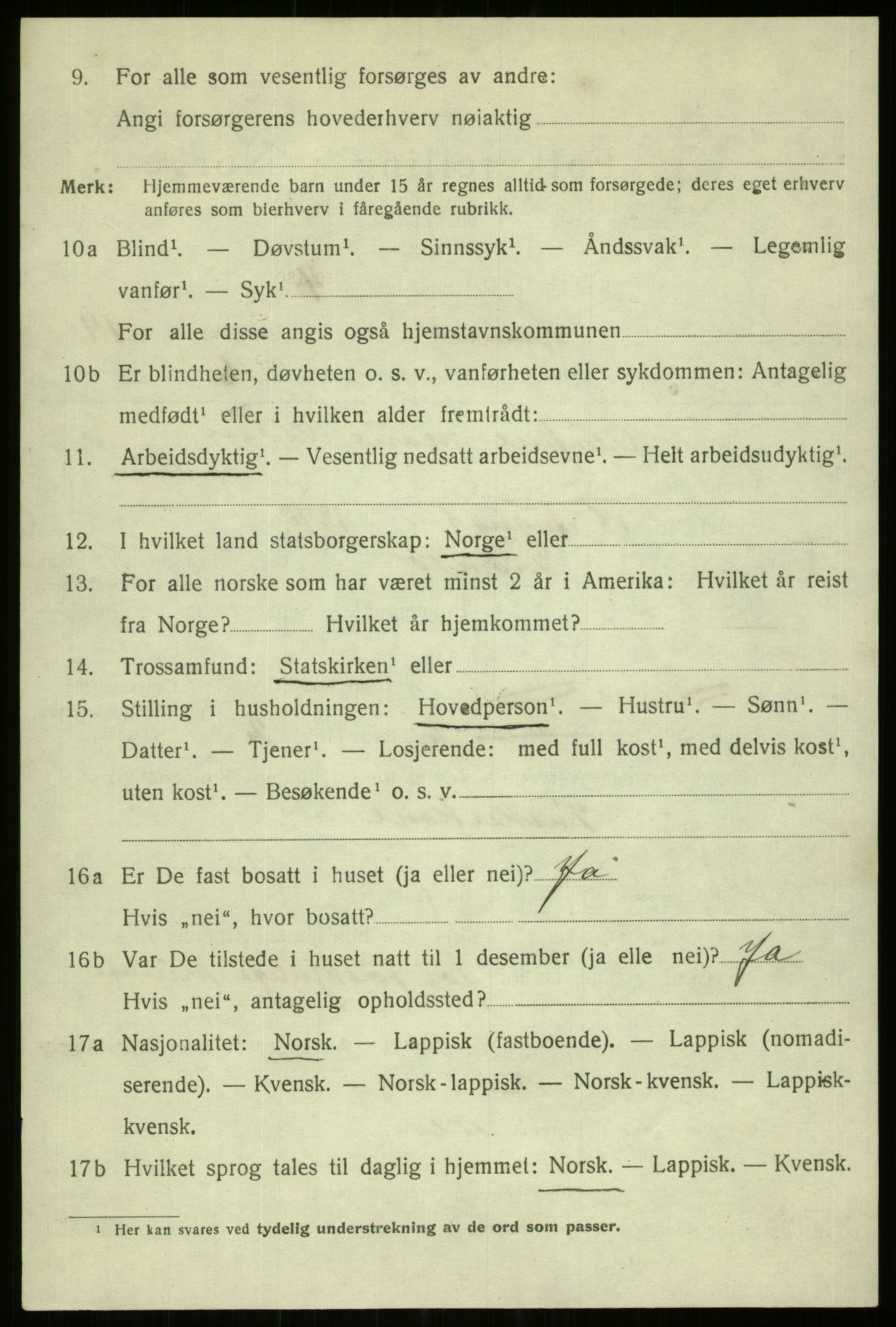 SATØ, 1920 census for Tromsø, 1920, p. 27824