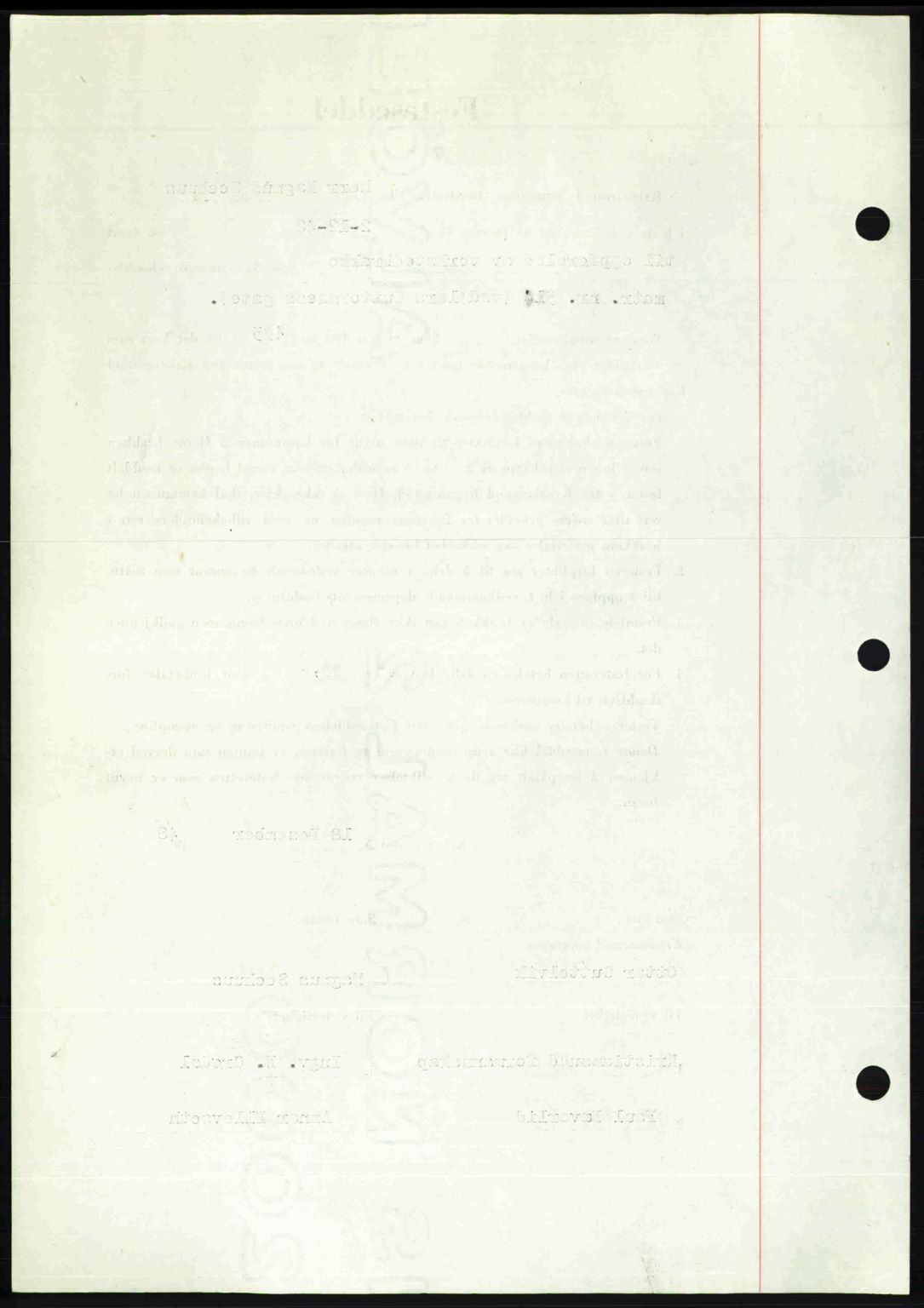 Kristiansund byfogd, AV/SAT-A-4587/A/27: Mortgage book no. 45, 1948-1949, Diary no: : 258/1949