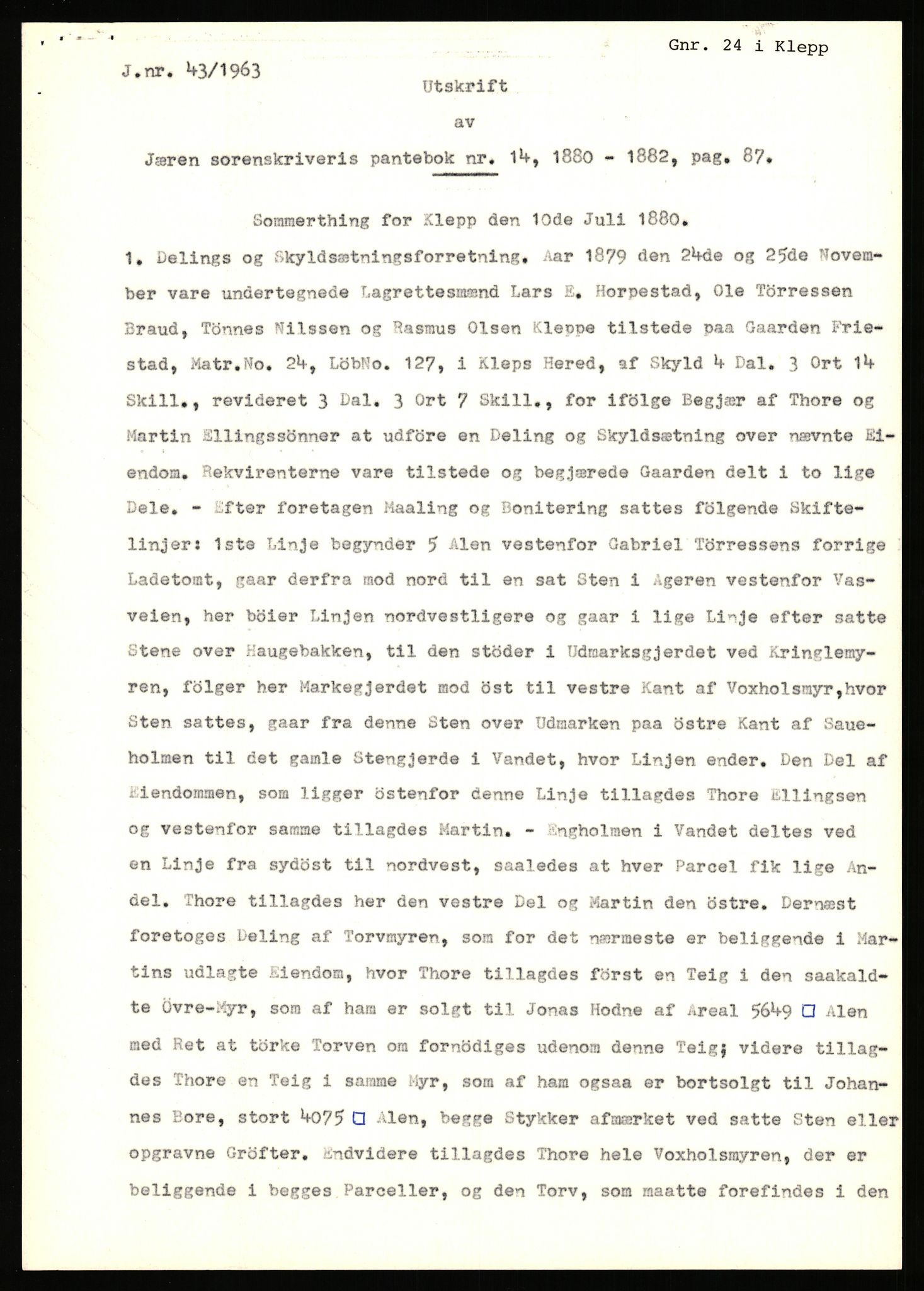 Statsarkivet i Stavanger, AV/SAST-A-101971/03/Y/Yj/L0022: Avskrifter sortert etter gårdsnavn: Foss - Frøiland i Hetland, 1750-1930, p. 519