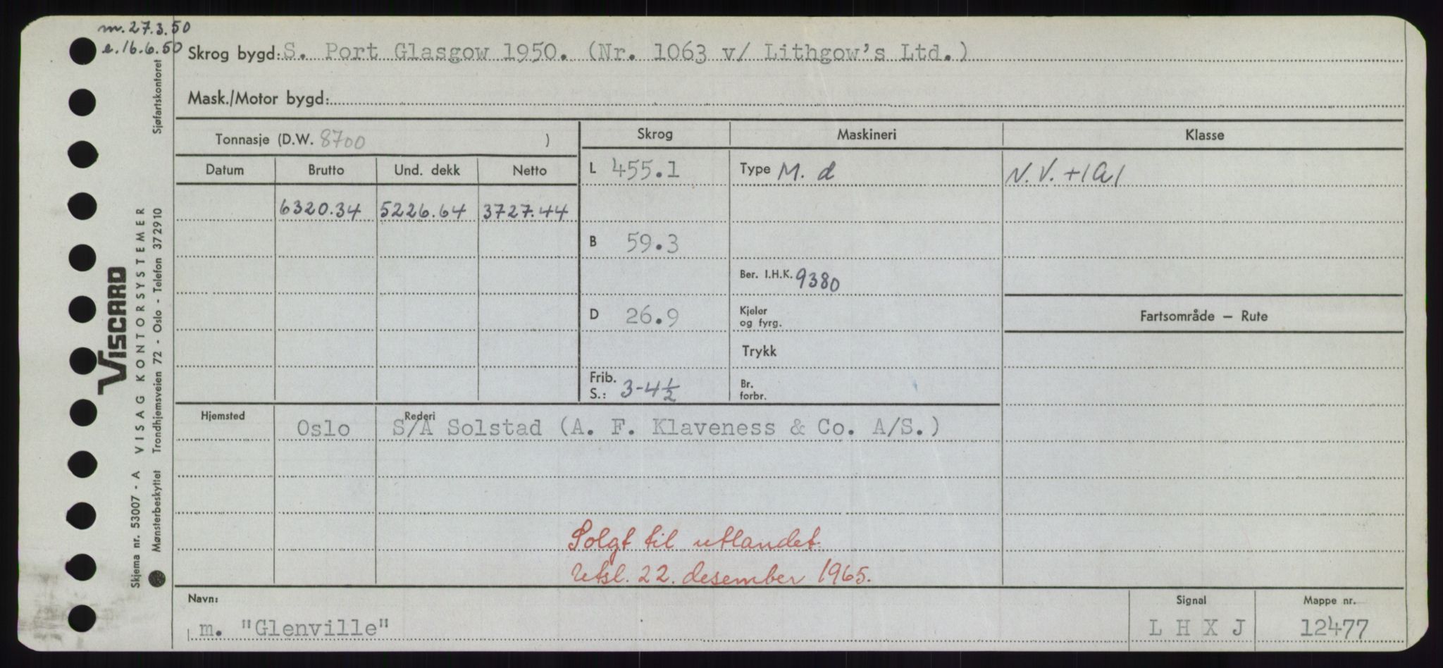 Sjøfartsdirektoratet med forløpere, Skipsmålingen, RA/S-1627/H/Hd/L0012: Fartøy, G-Glø, p. 415