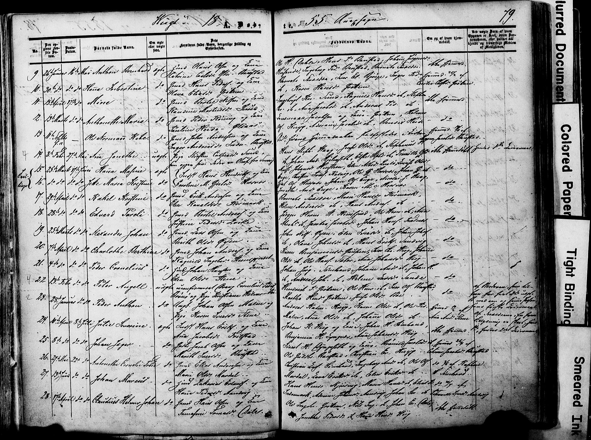 Ministerialprotokoller, klokkerbøker og fødselsregistre - Nordland, AV/SAT-A-1459/812/L0176: Parish register (official) no. 812A05, 1834-1874, p. 79