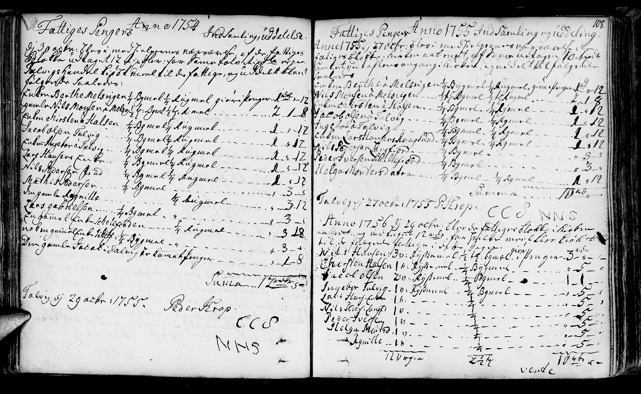 Talvik sokneprestkontor, SATØ/S-1337/H/Ha/L0004kirke: Parish register (official) no. 4, 1752-1772, p. 108