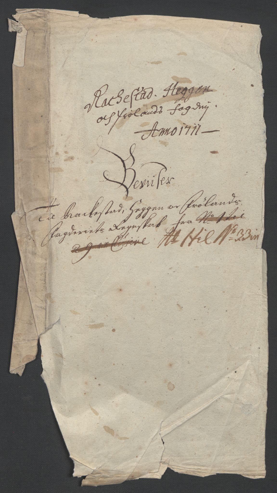 Rentekammeret inntil 1814, Reviderte regnskaper, Fogderegnskap, AV/RA-EA-4092/R07/L0303: Fogderegnskap Rakkestad, Heggen og Frøland, 1711, p. 19