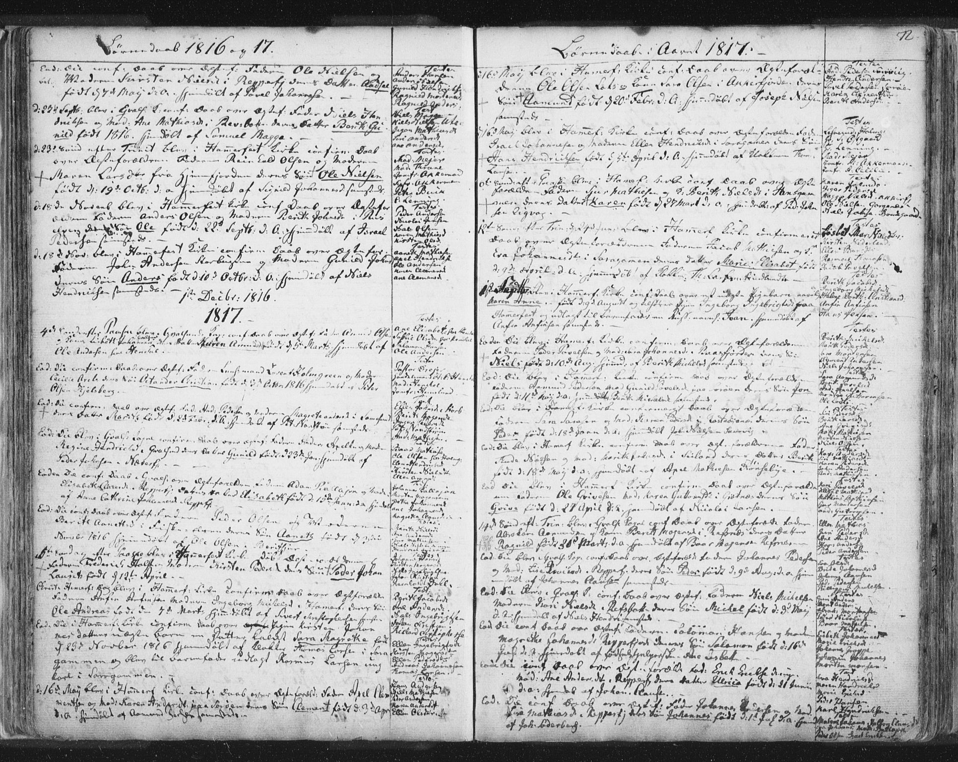 Hammerfest sokneprestkontor, SATØ/S-1347/H/Ha/L0002.kirke: Parish register (official) no. 2, 1751-1821, p. 72