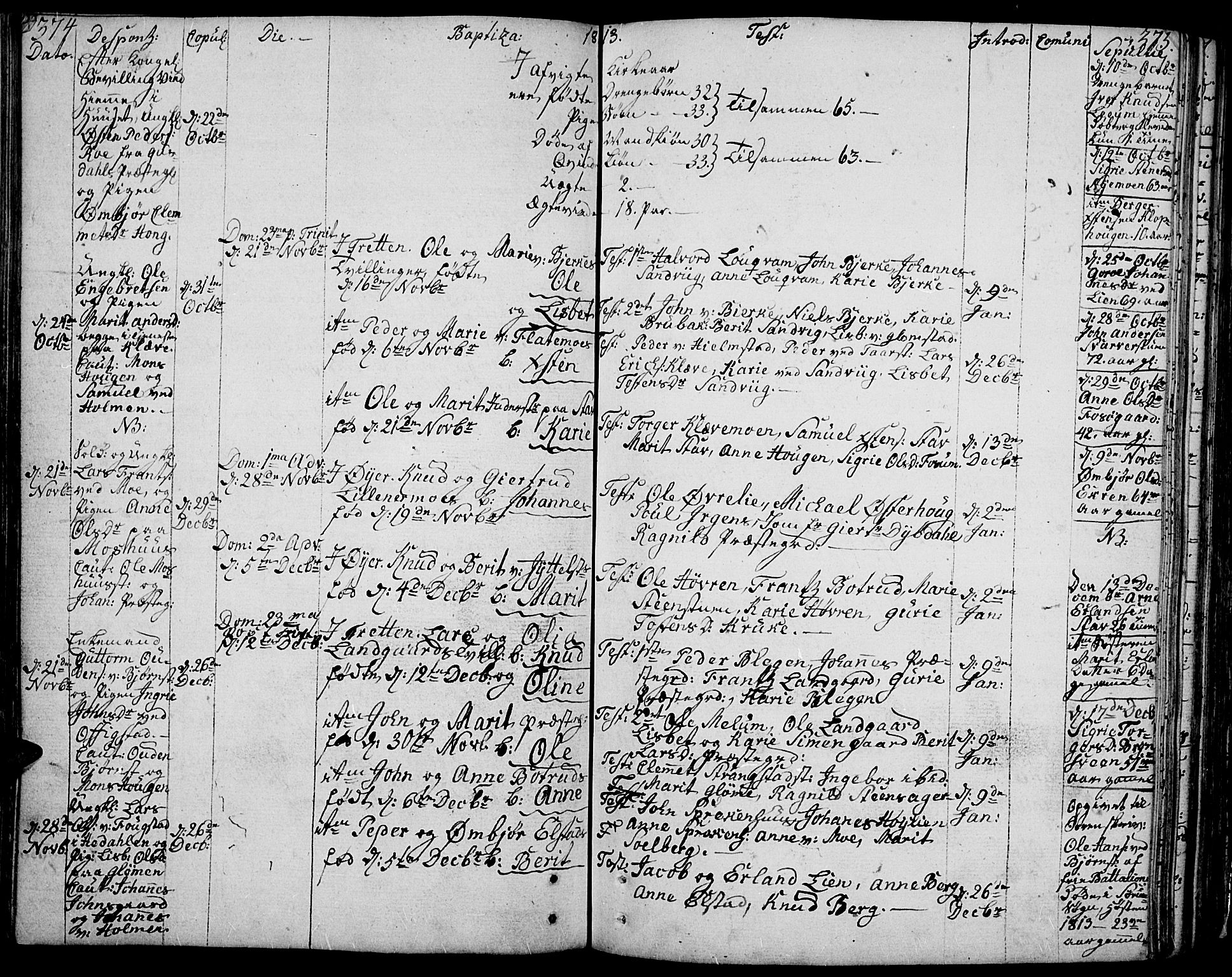 Øyer prestekontor, SAH/PREST-084/H/Ha/Haa/L0003: Parish register (official) no. 3, 1784-1824, p. 374-375