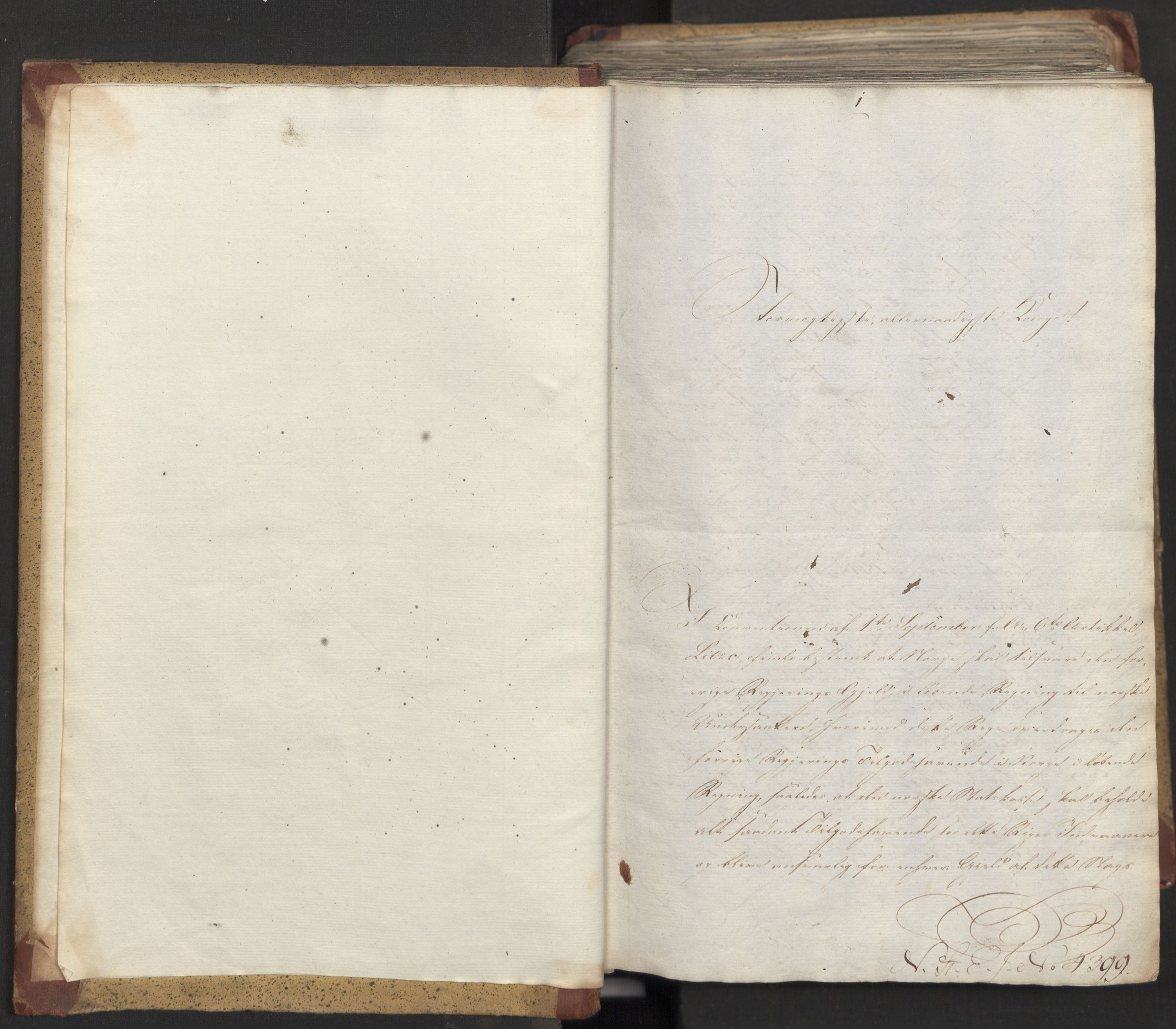 Statsrådsavdelingen i Stockholm, AV/RA-S-1003/D/Da/L0022: Regjeringsinnstillinger nr. 4399-4565, 1820, p. 3