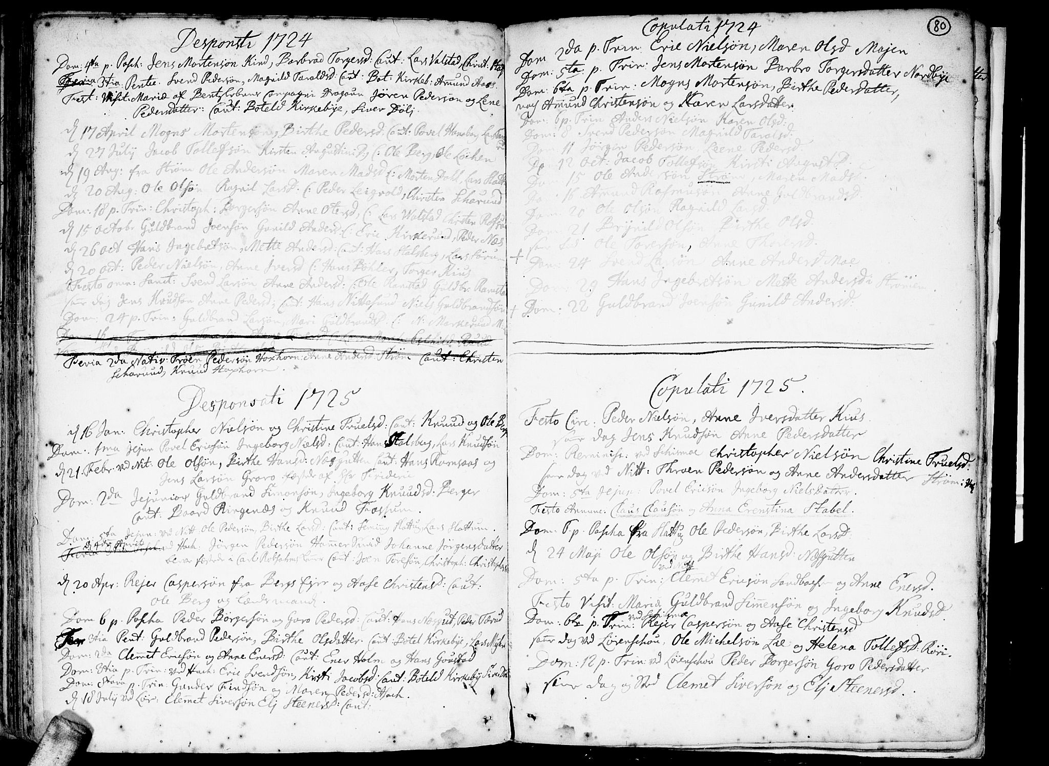 Skedsmo prestekontor Kirkebøker, SAO/A-10033a/F/Fa/L0002: Parish register (official) no. I 2, 1715-1727, p. 80