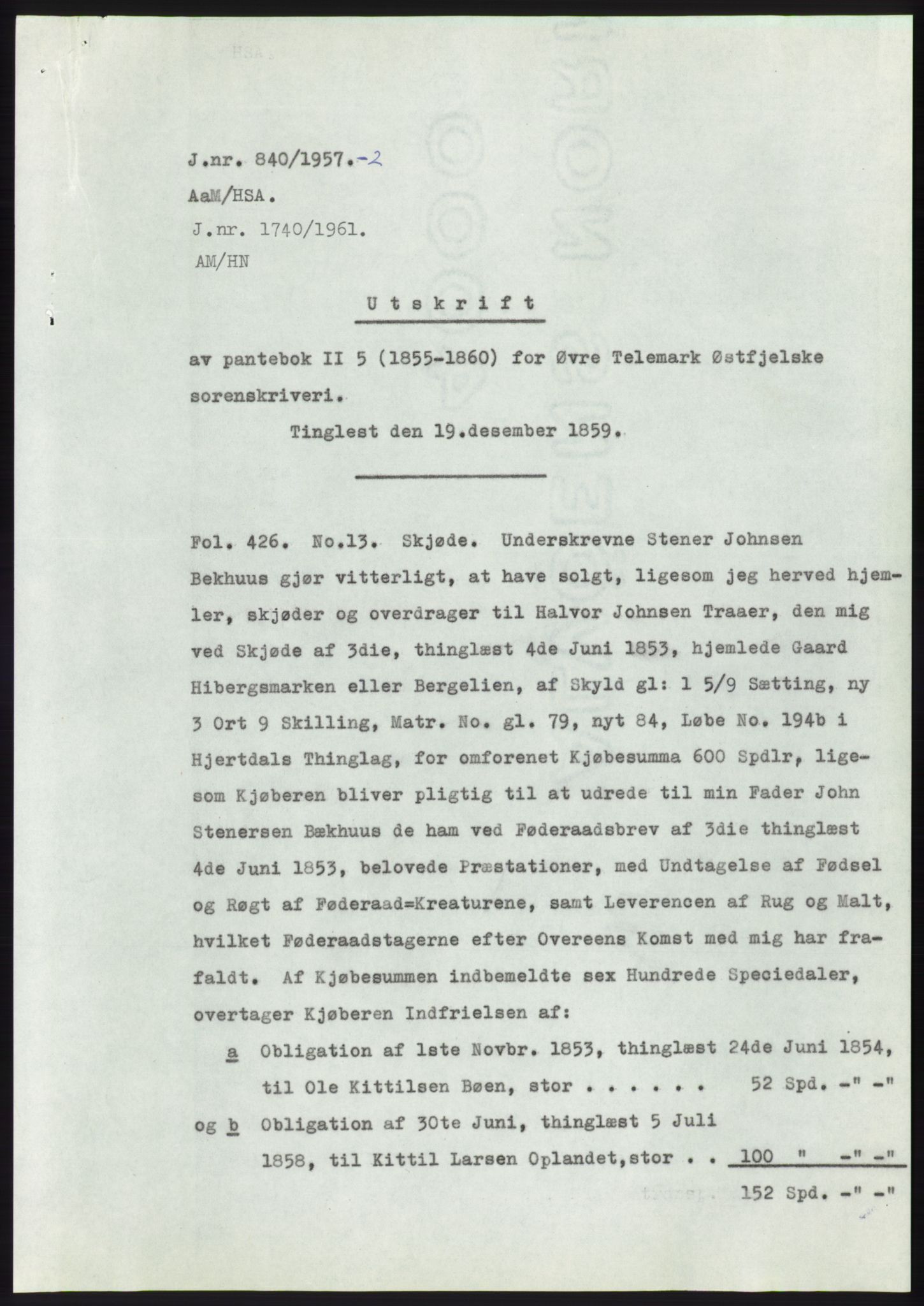 Statsarkivet i Kongsberg, SAKO/A-0001, 1957, p. 91