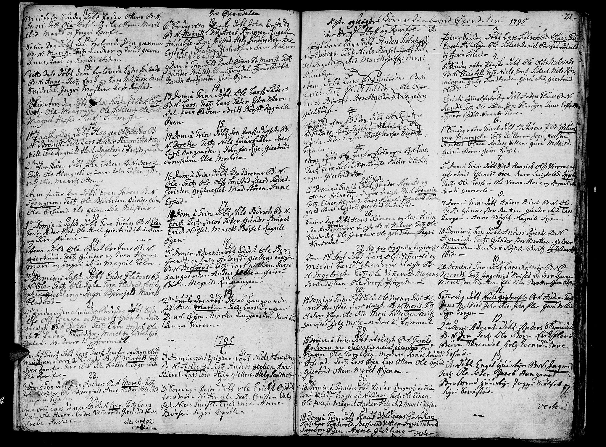 Ministerialprotokoller, klokkerbøker og fødselsregistre - Møre og Romsdal, SAT/A-1454/590/L1008: Parish register (official) no. 590A02, 1794-1820, p. 21