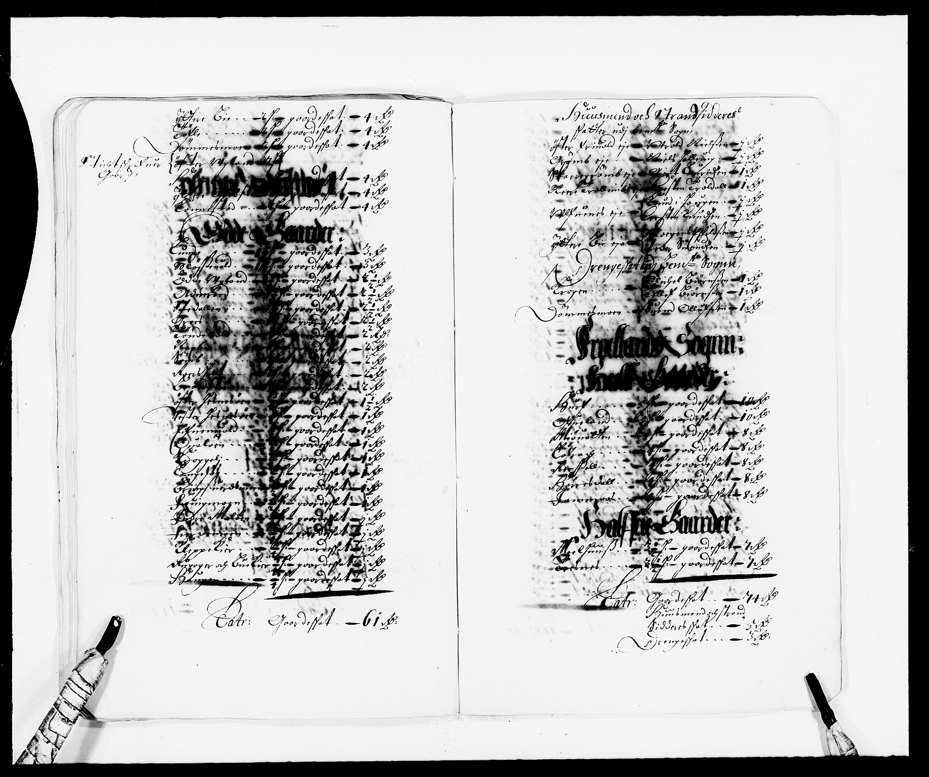 Rentekammeret inntil 1814, Reviderte regnskaper, Fogderegnskap, AV/RA-EA-4092/R39/L2301: Fogderegnskap Nedenes, 1675-1676, p. 287