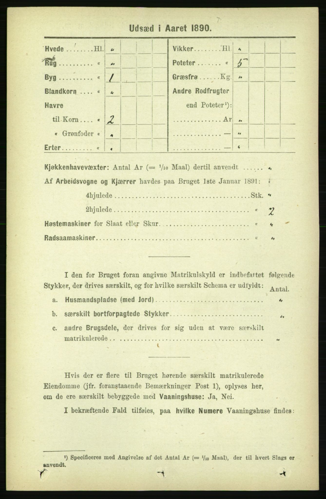 RA, 1891 census for 1727 Beitstad, 1891, p. 6648