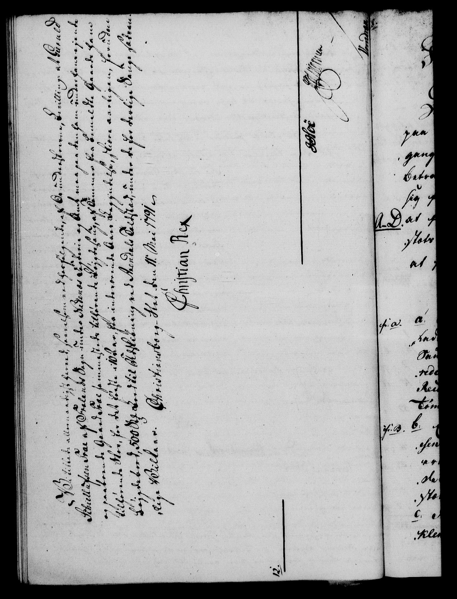 Rentekammeret, Kammerkanselliet, RA/EA-3111/G/Gf/Gfa/L0073: Norsk relasjons- og resolusjonsprotokoll (merket RK 52.73), 1791, p. 176