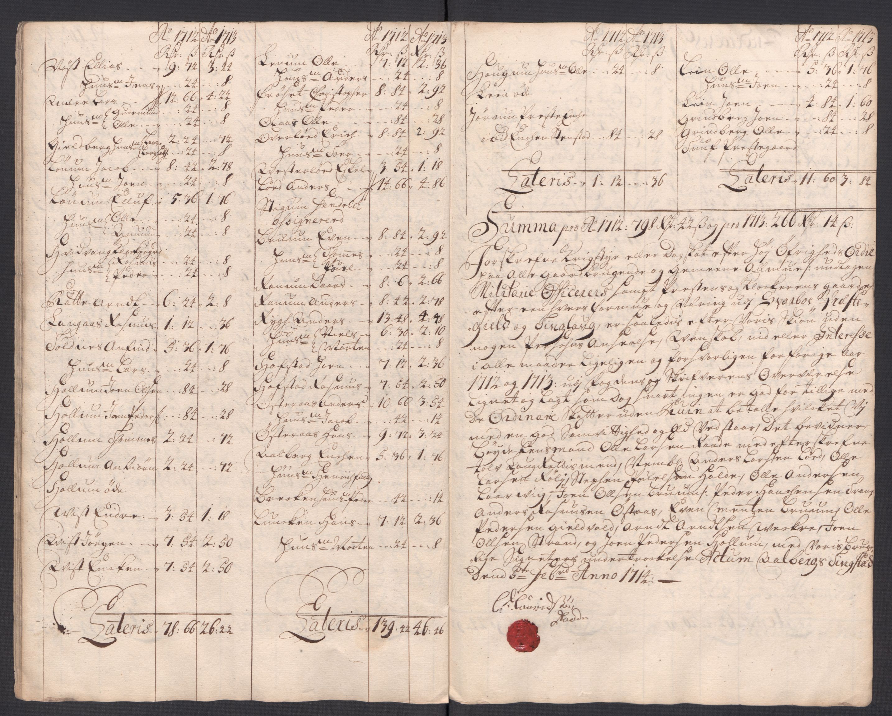 Rentekammeret inntil 1814, Reviderte regnskaper, Fogderegnskap, AV/RA-EA-4092/R63/L4321: Fogderegnskap Inderøy, 1713, p. 265