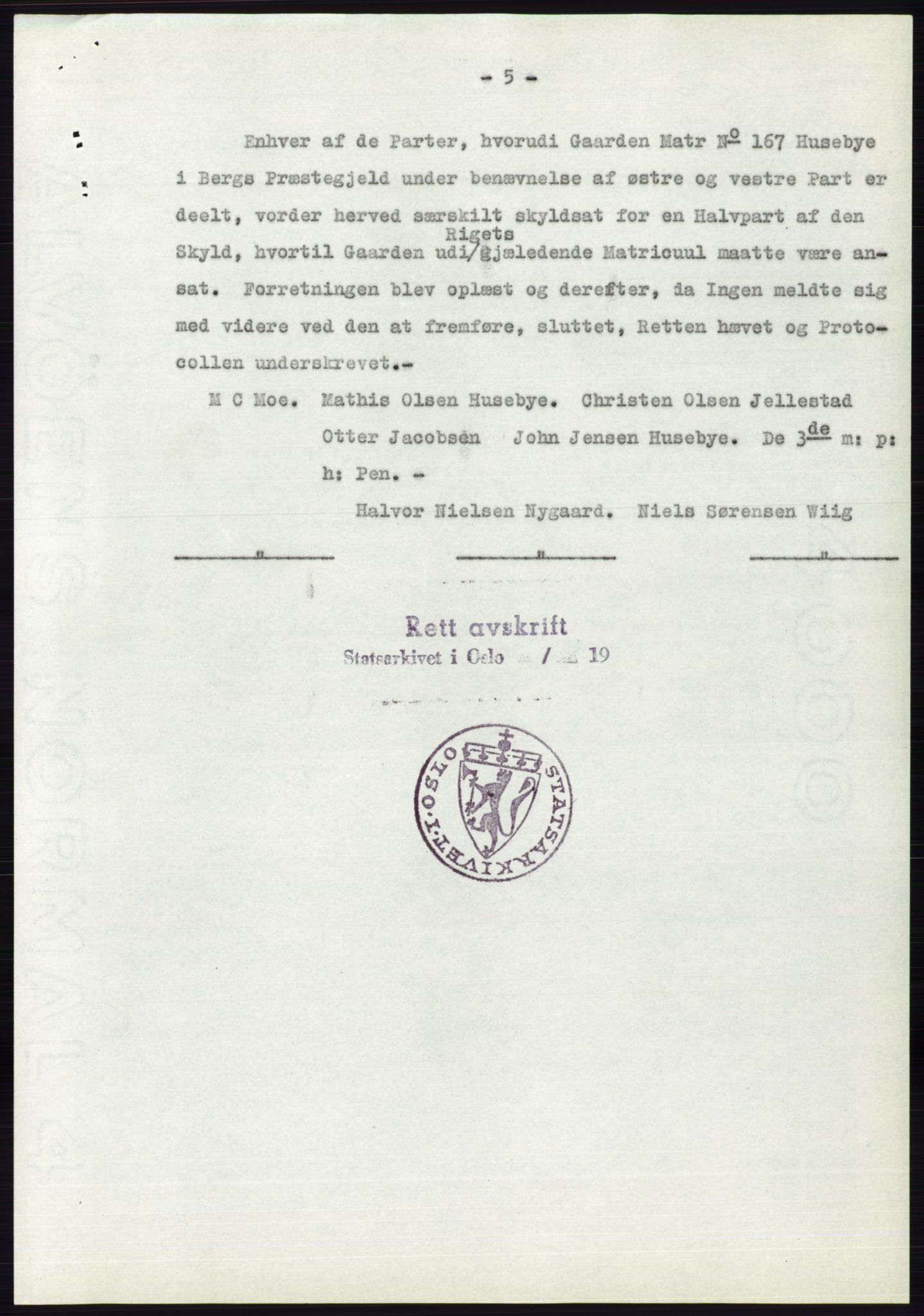 Statsarkivet i Oslo, AV/SAO-A-10621/Z/Zd/L0002: Avskrifter, j.nr 5-691/1955, 1955, p. 22